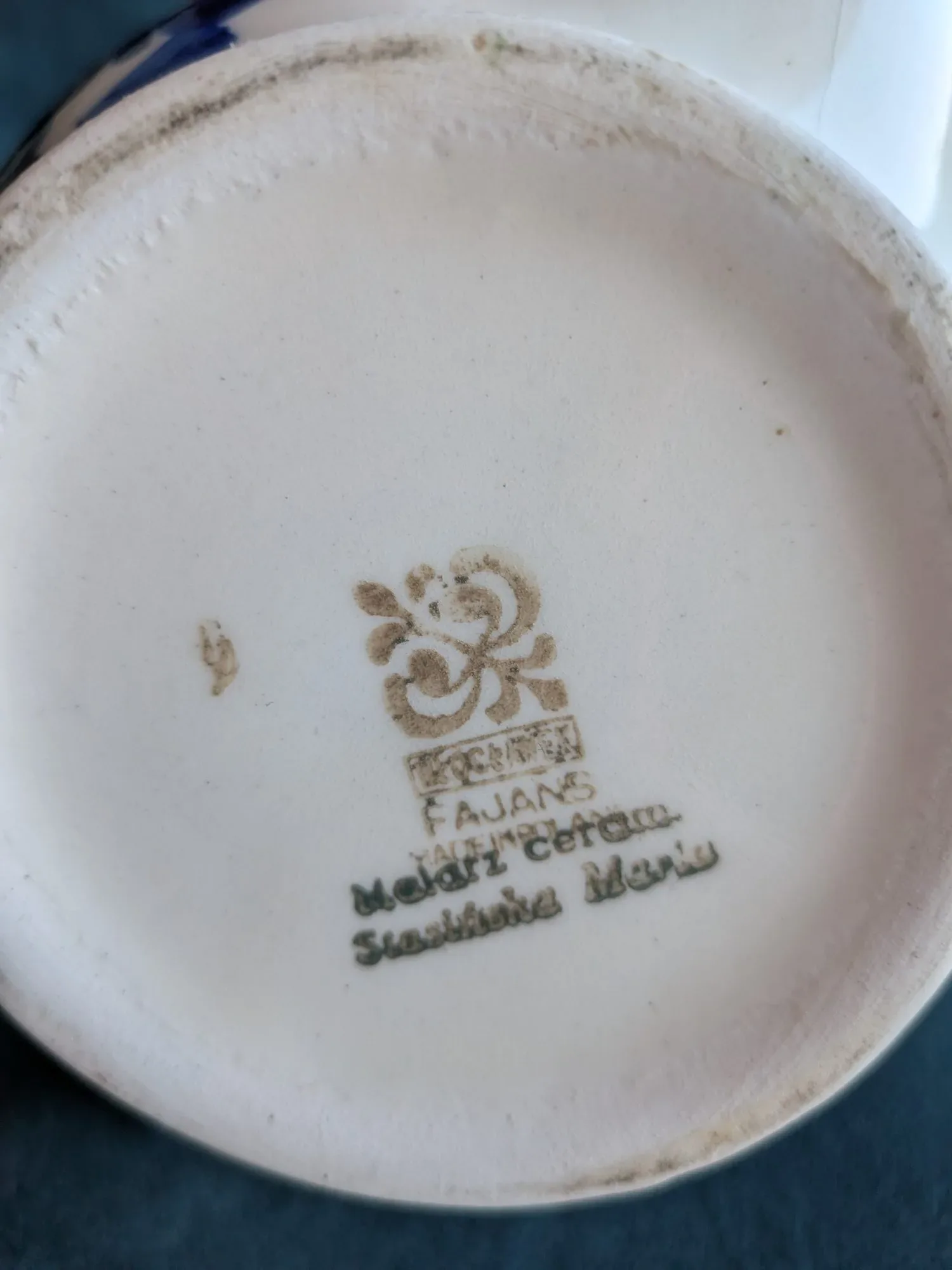 Blåblommig Vintage Tekanna – Svensk Fajans Melart Ceram - Bild 3
