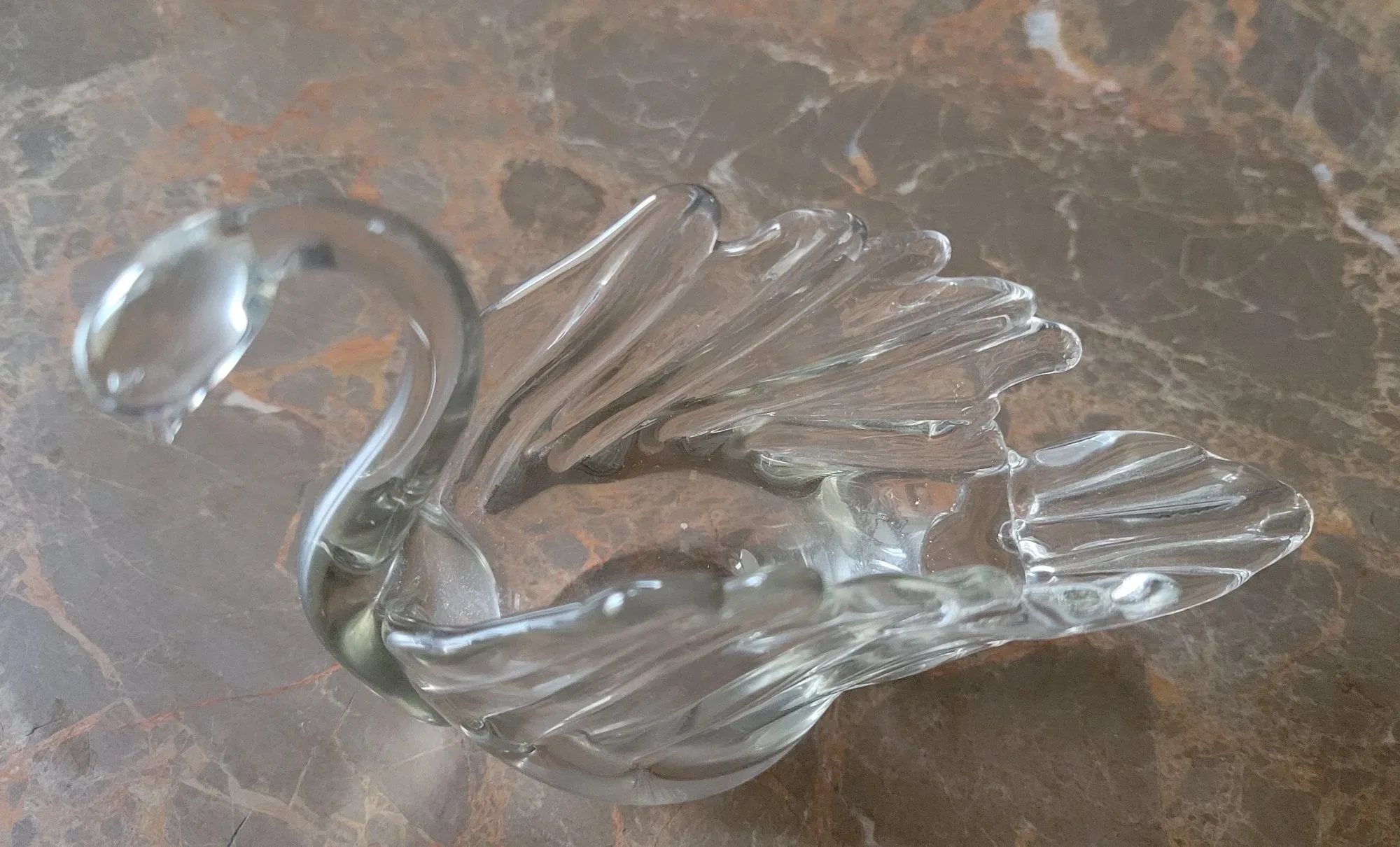 Elegant Glas Svan – Vintage Prydnadsfigur - Bild 9