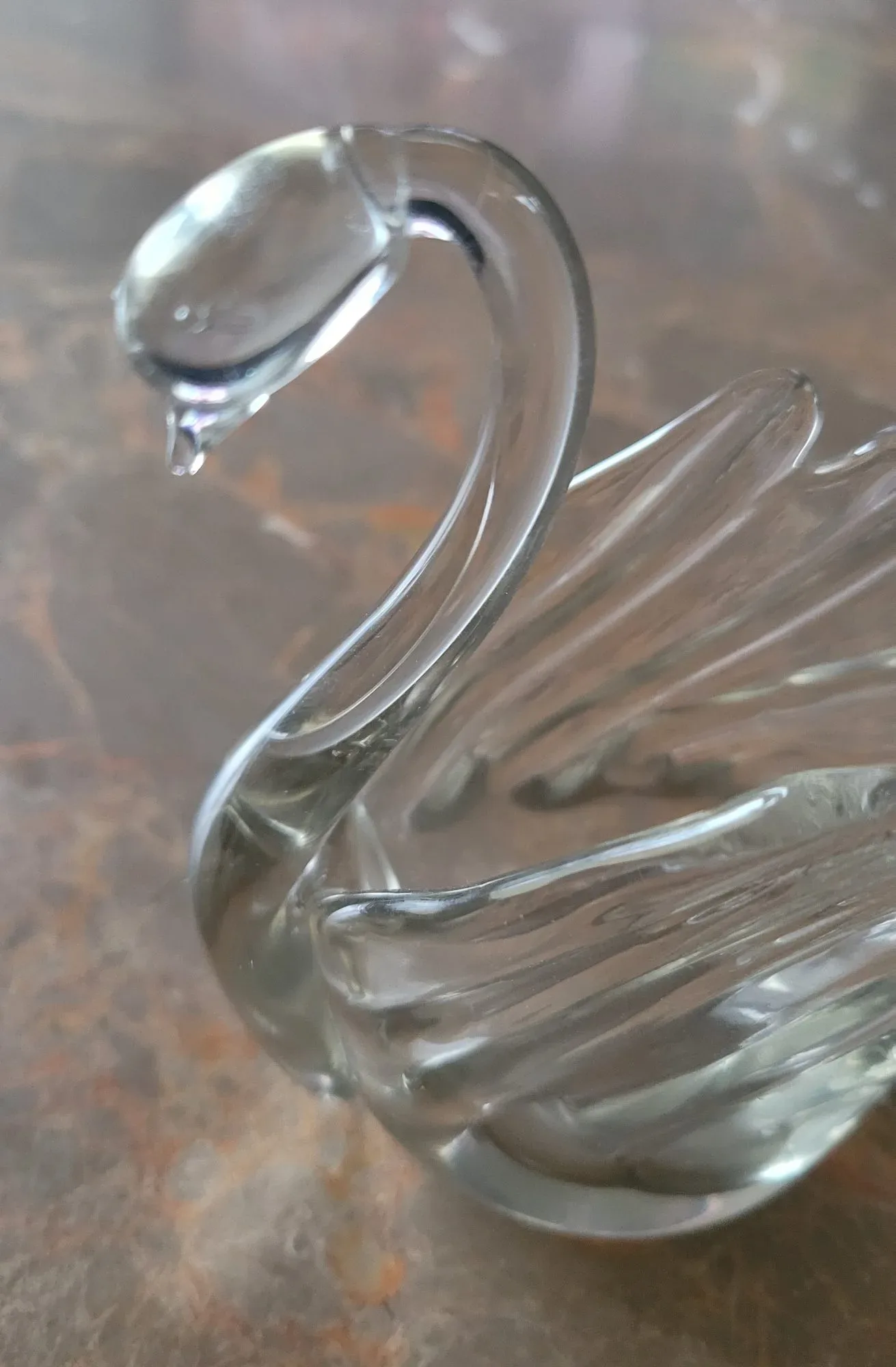 Elegant Glas Svan – Vintage Prydnadsfigur - Bild 7