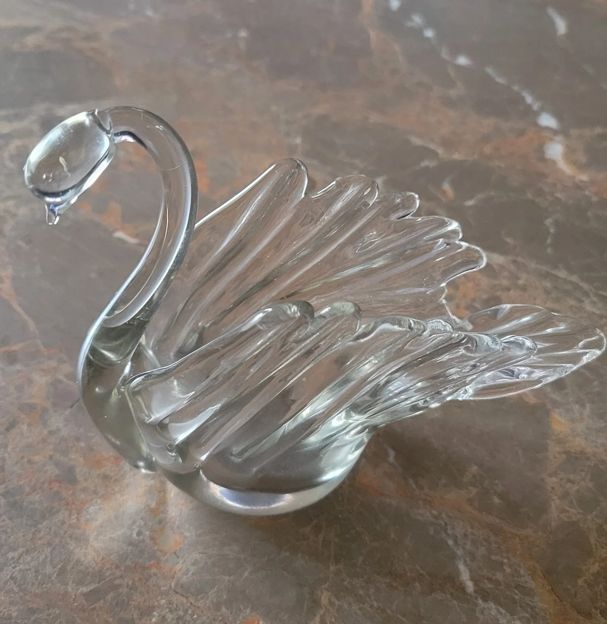 Elegant Glas Svan – Vintage Prydnadsfigur - Bild 6