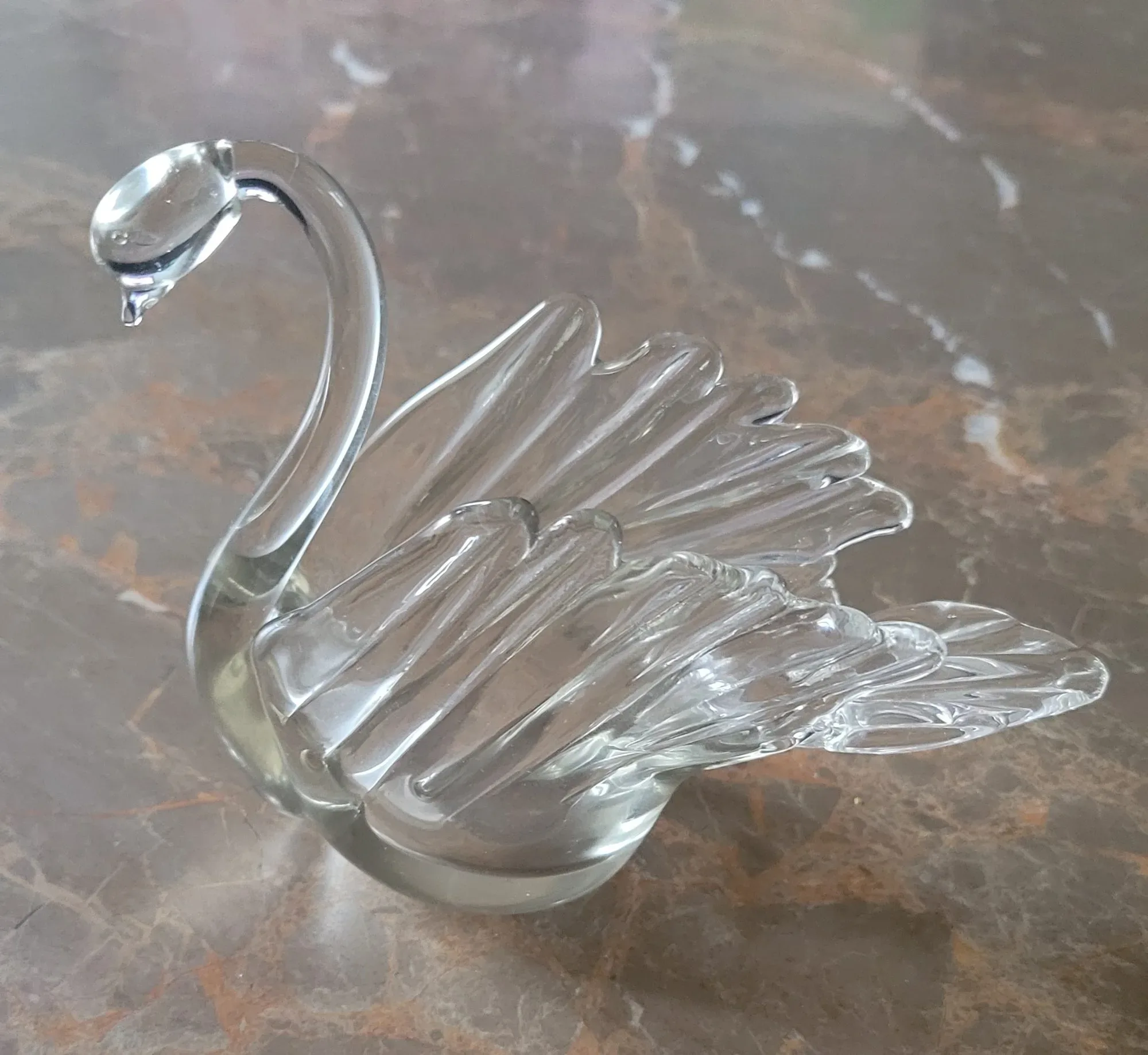 Elegant Glas Svan – Vintage Prydnadsfigur - Bild 3