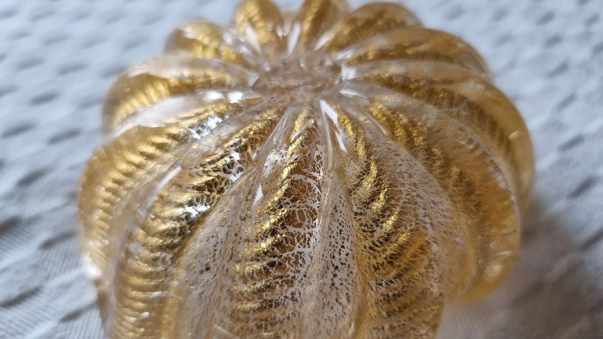 Murano Glasskål med Guldinlägg – Vintage Eleganse - Bild 9