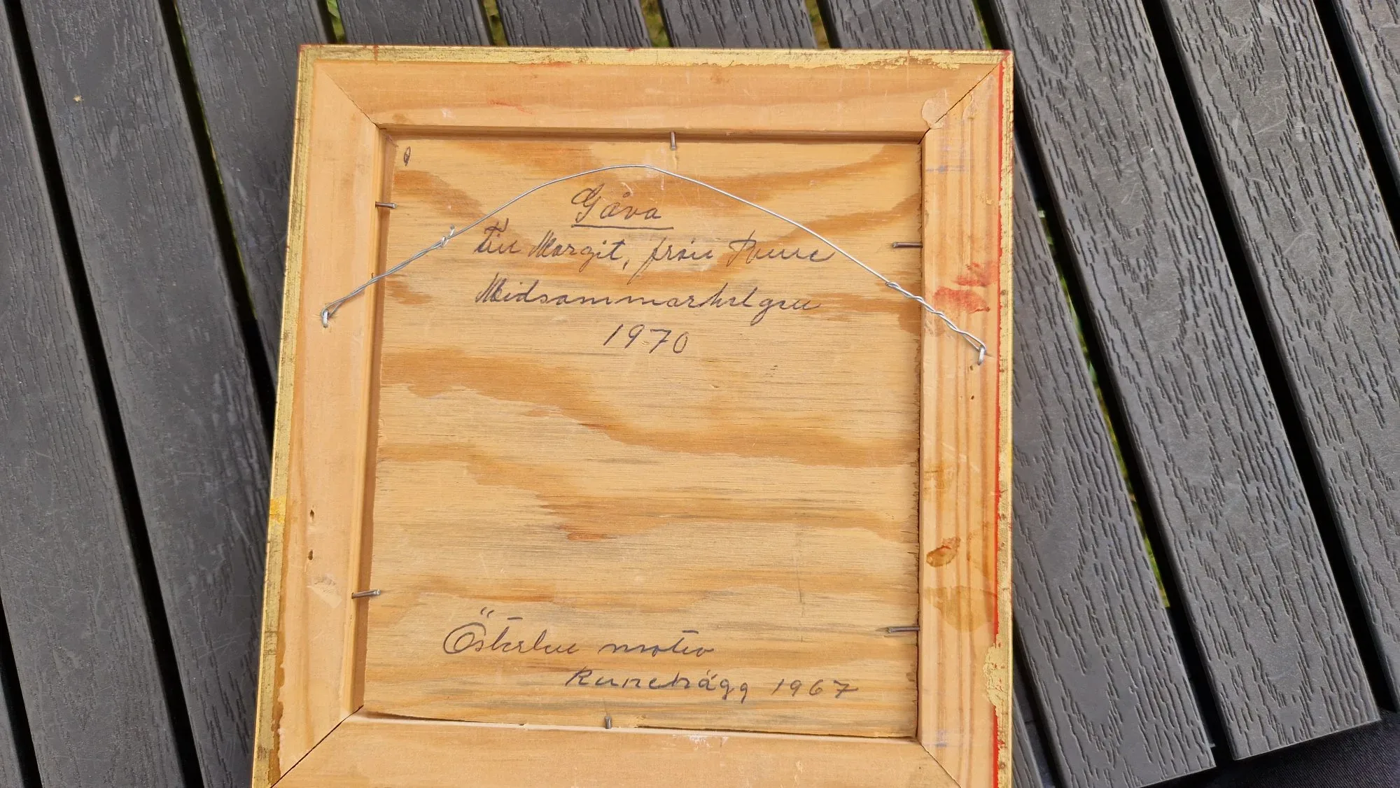 Vintage oljemålning, Österlenmotiv i guldram - Bild 2