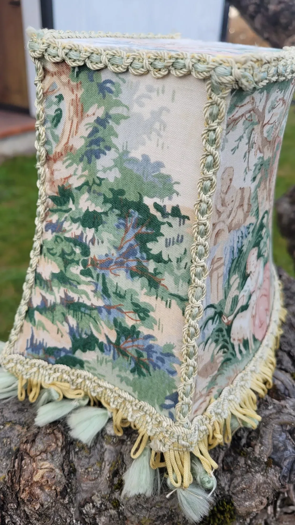 Vintage Lampskärm med Romantiskt Toile-motiv - Bild 3