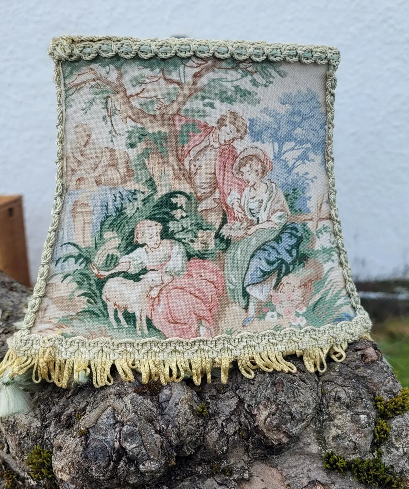 Vintage Lampskärm med Romantiskt Toile-motiv - Bild 2