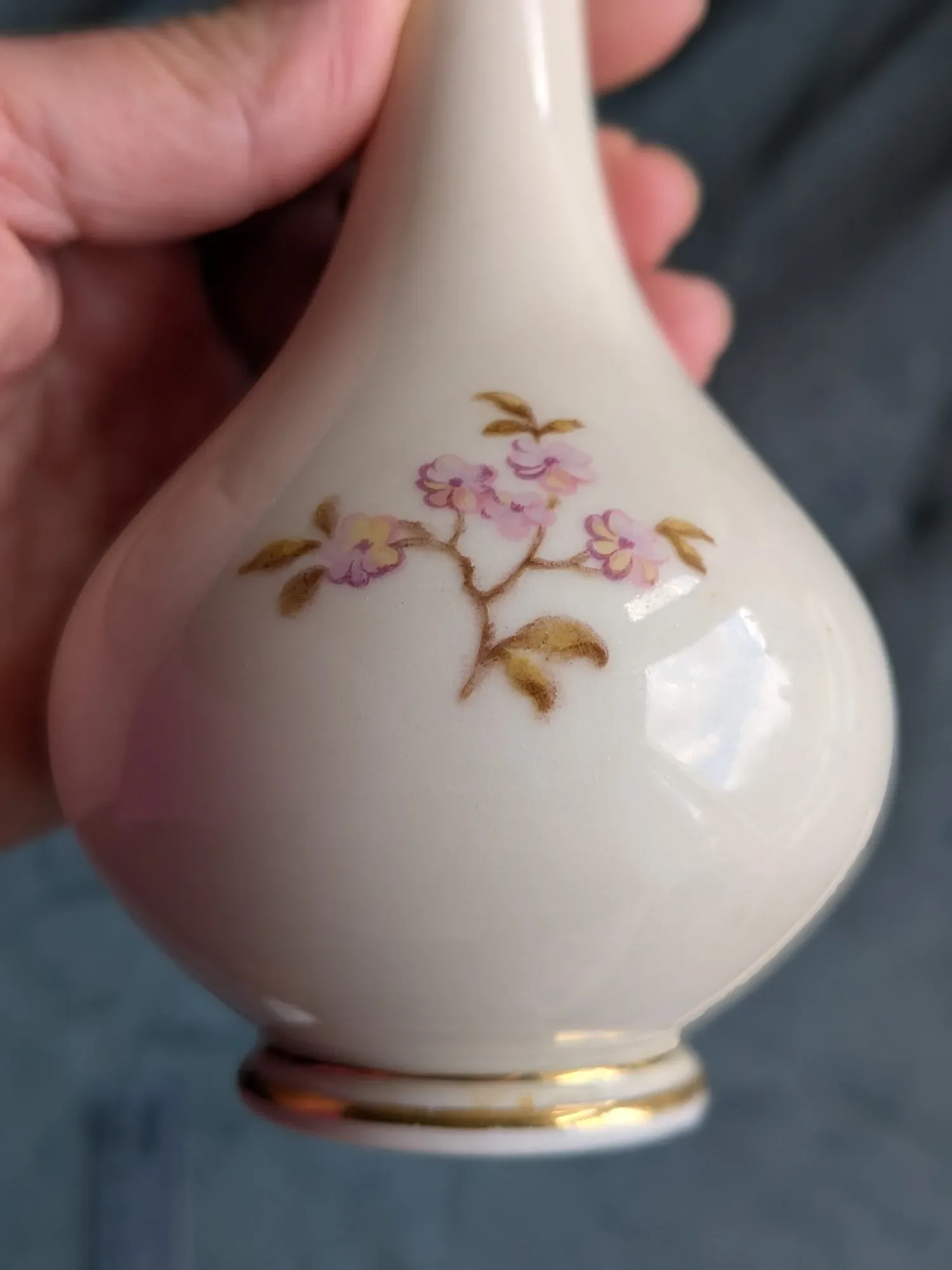 Elegant Minivas i Bavaria Porslin med Blomstermotiv - Bild 7