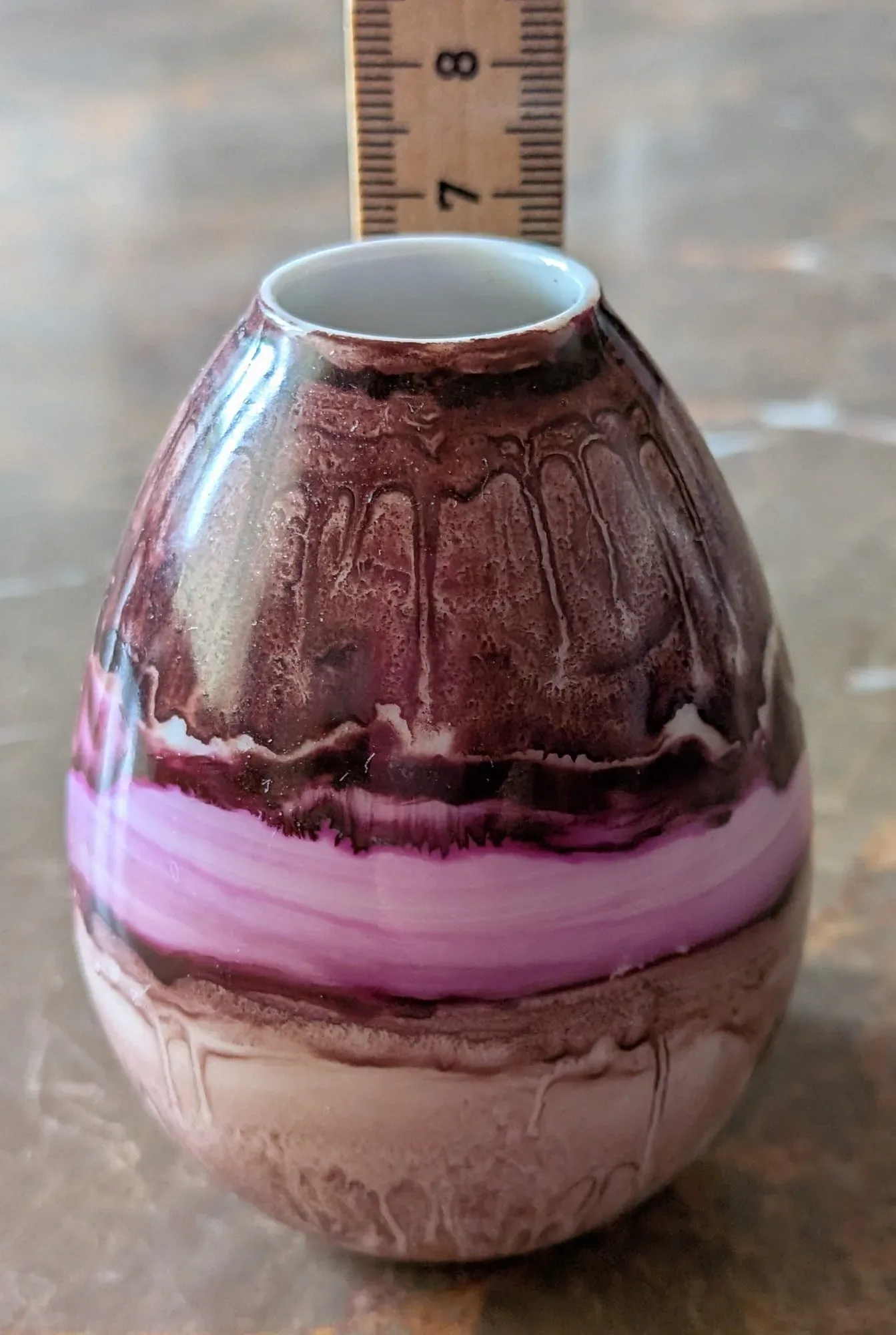 Unique Heinrich Selb Bavaria Mini Vase - Artistic Glaze - Image 5