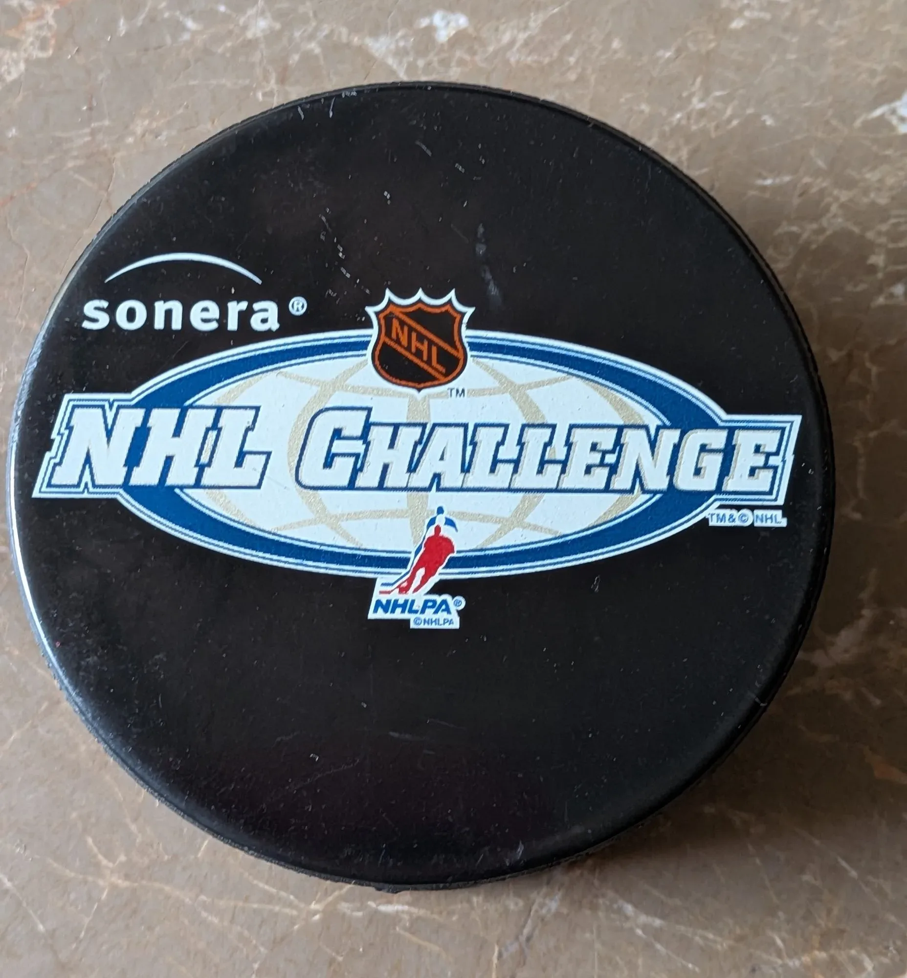 Officiell NHL Matchpuck – Sonera Challenge, Vintage