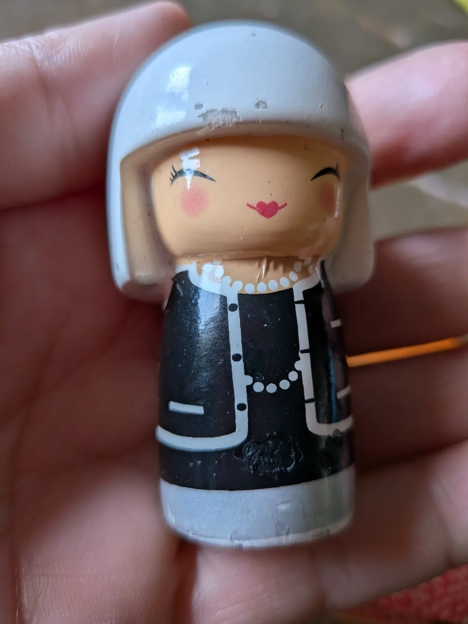 Japanese Case with Kokeshi Figurine - Image 3