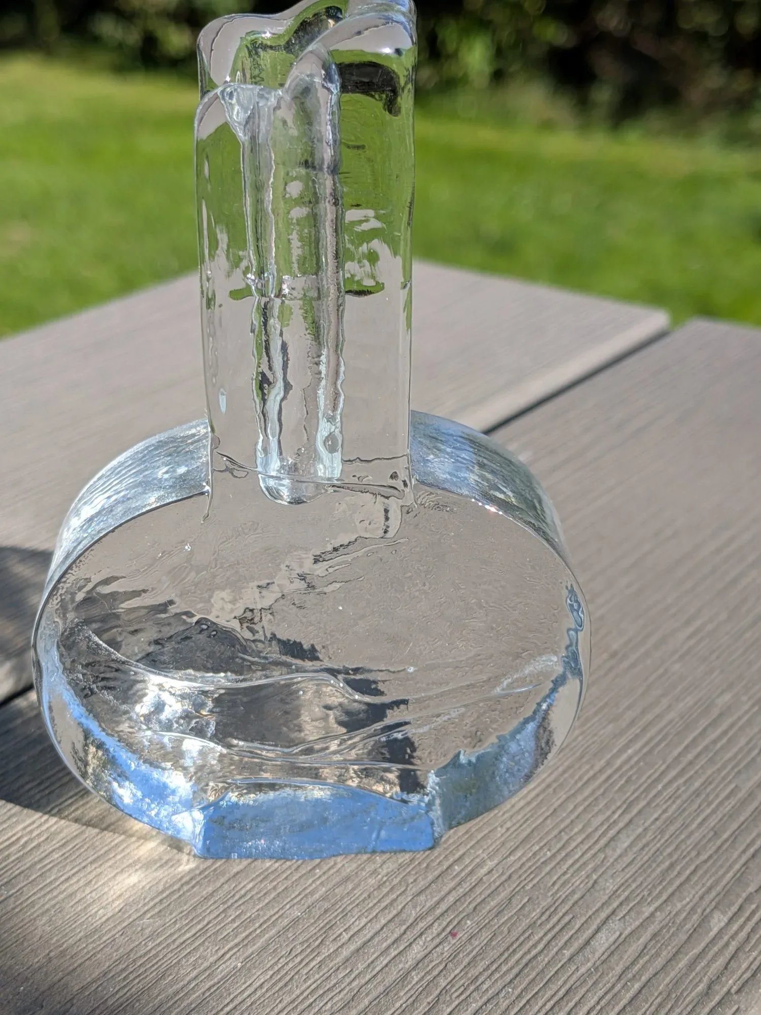 Vintage Glasljusstake – Unik Isglas Design - Bild 6