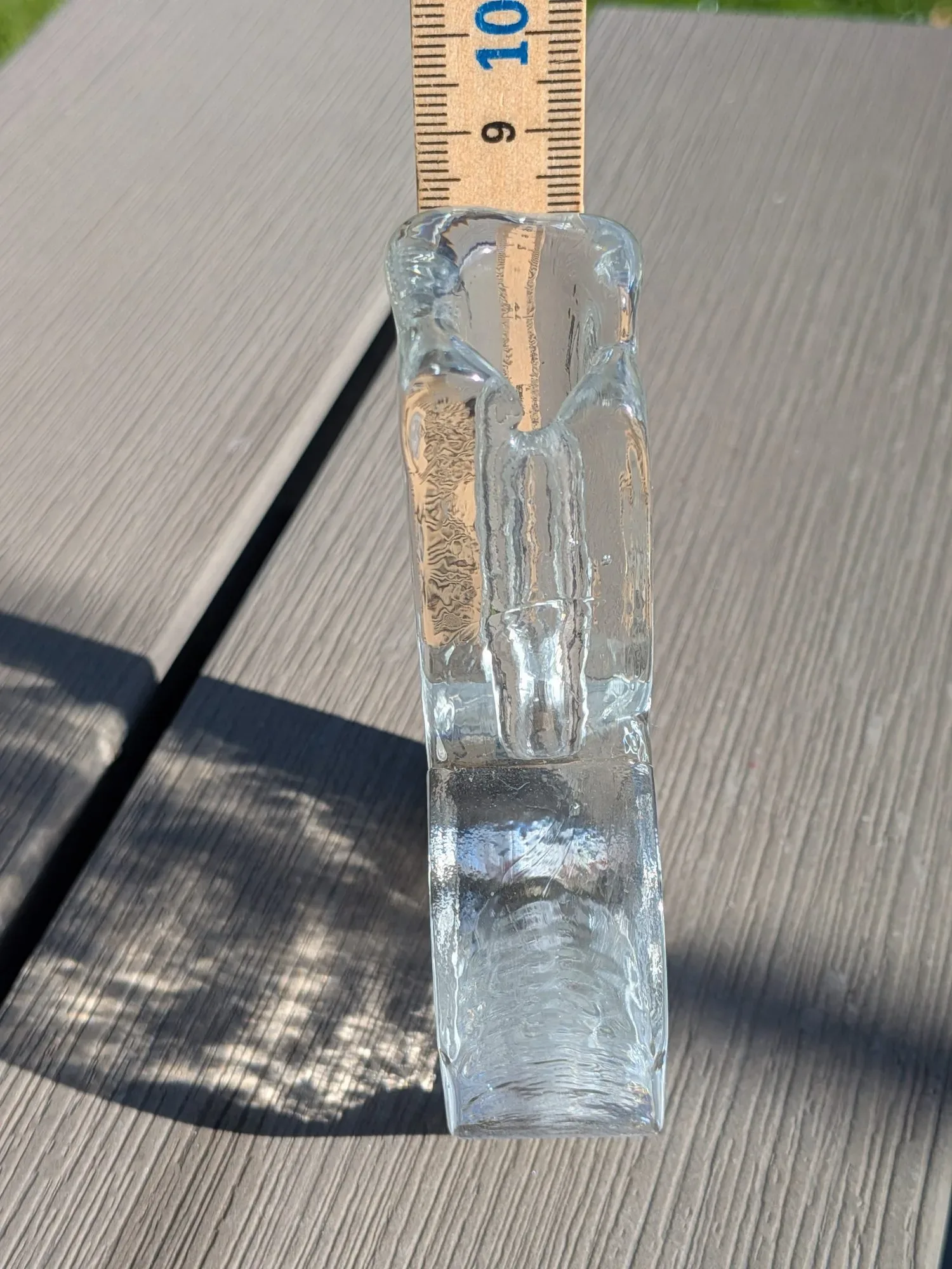 Vintage Glasljusstake – Unik Isglas Design - Bild 5