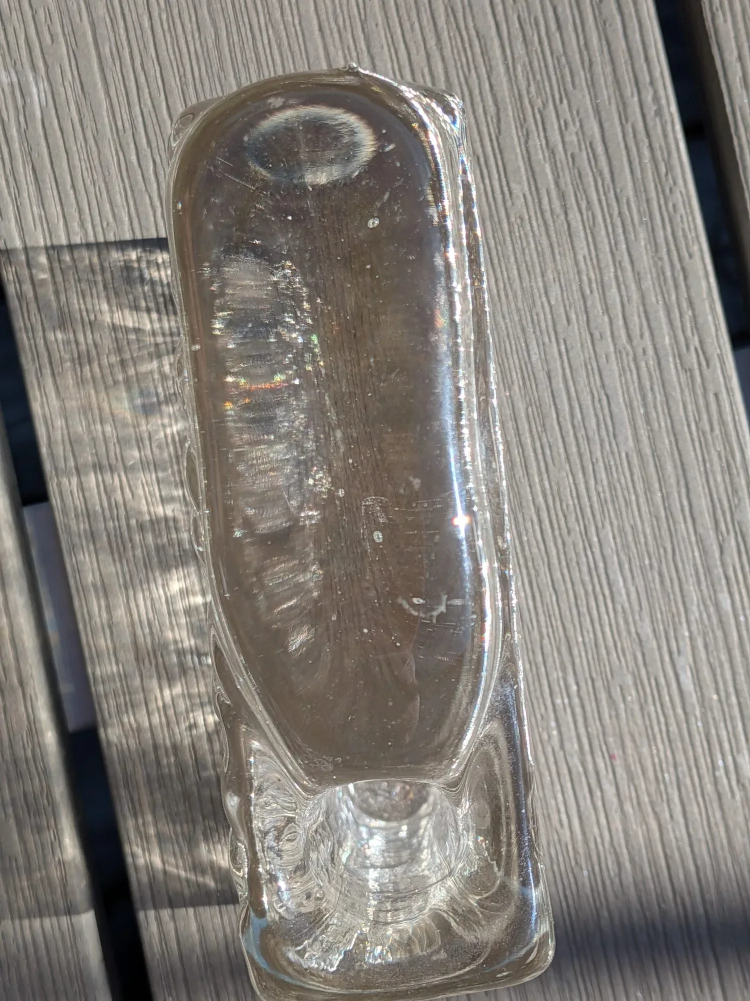 Vintage Glasvas 'Isblock' med Unik Textur - Bild 5
