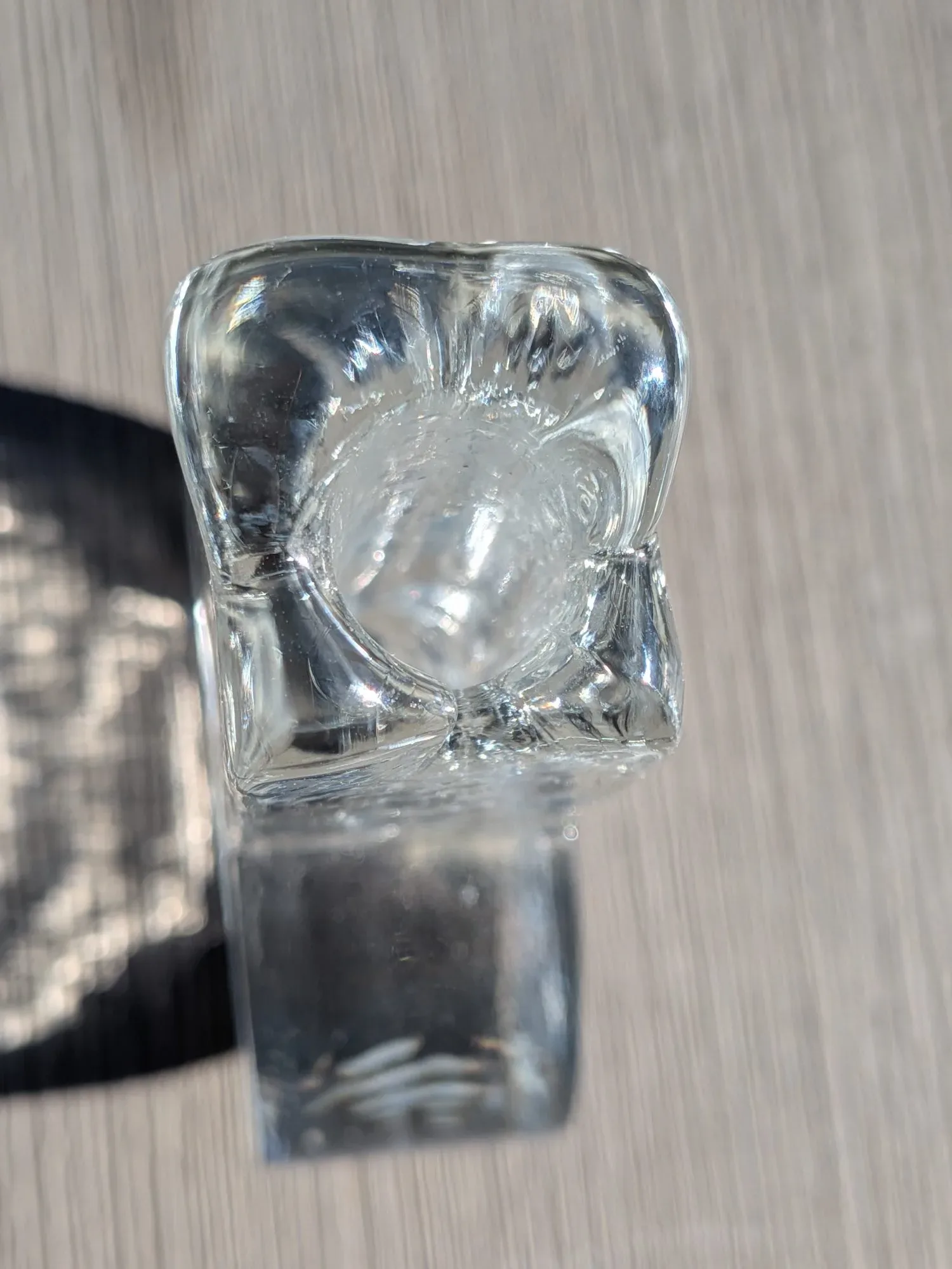 Vintage Glasvas 'Isblock' med Unik Textur - Bild 4
