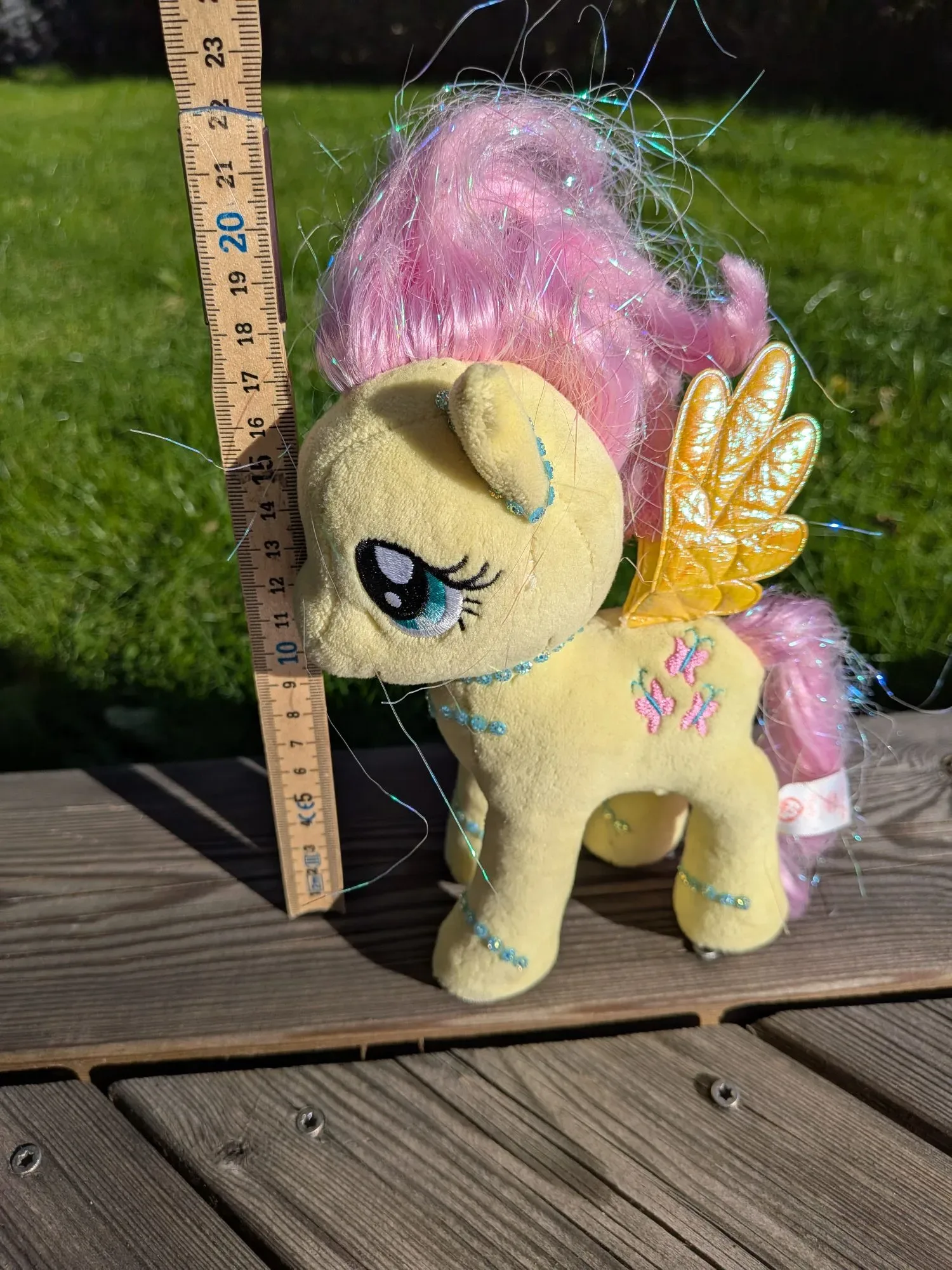 My Little Pony Fluttershy Plush – Glittery & Yellow - Image 3