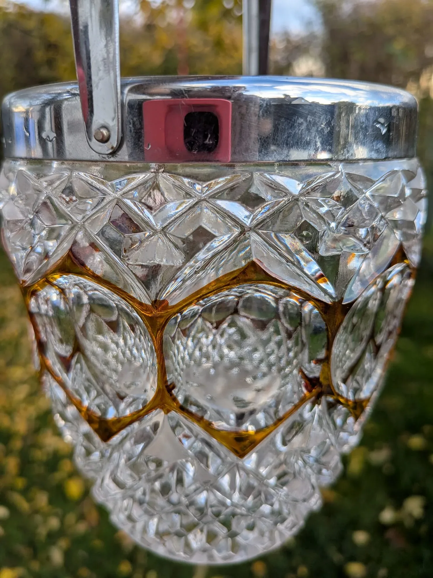 Elegant Cut Glass Ice Bucket with Gold Details, BMF N. Germany - Image 5
