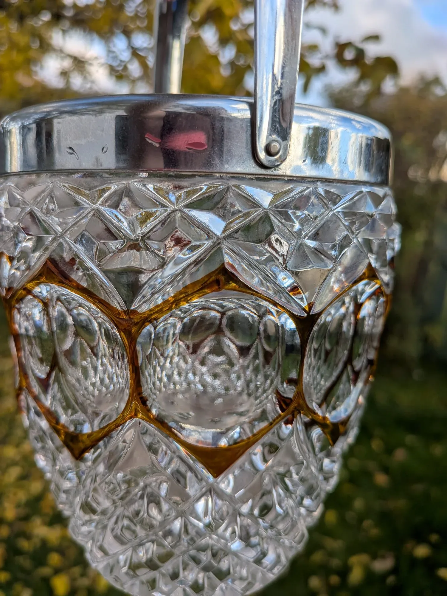 Elegant Cut Glass Ice Bucket with Gold Details, BMF N. Germany - Image 4