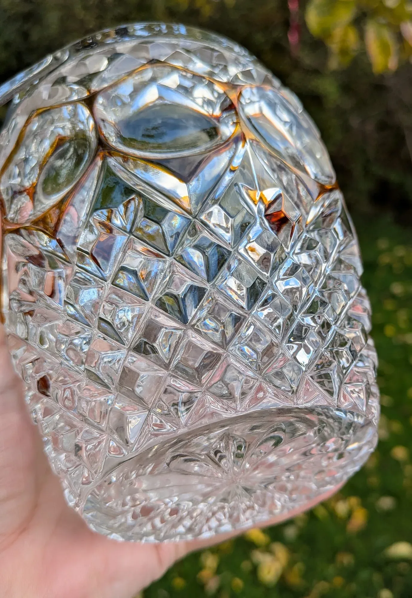 Elegant Cut Glass Ice Bucket with Gold Details, BMF N. Germany - Image 2