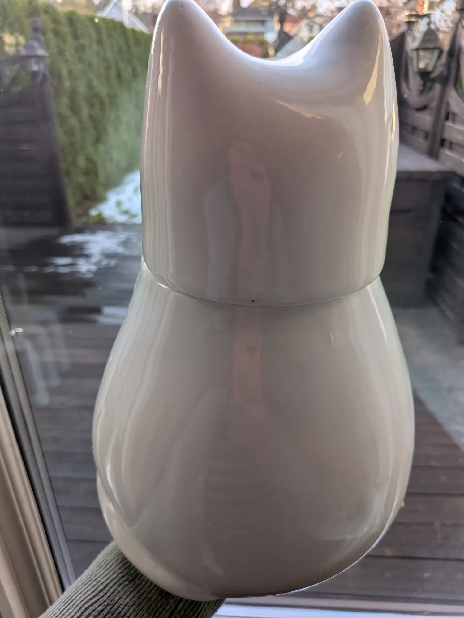 Charmig Keramikburk Katt med Fluga - Bild 6