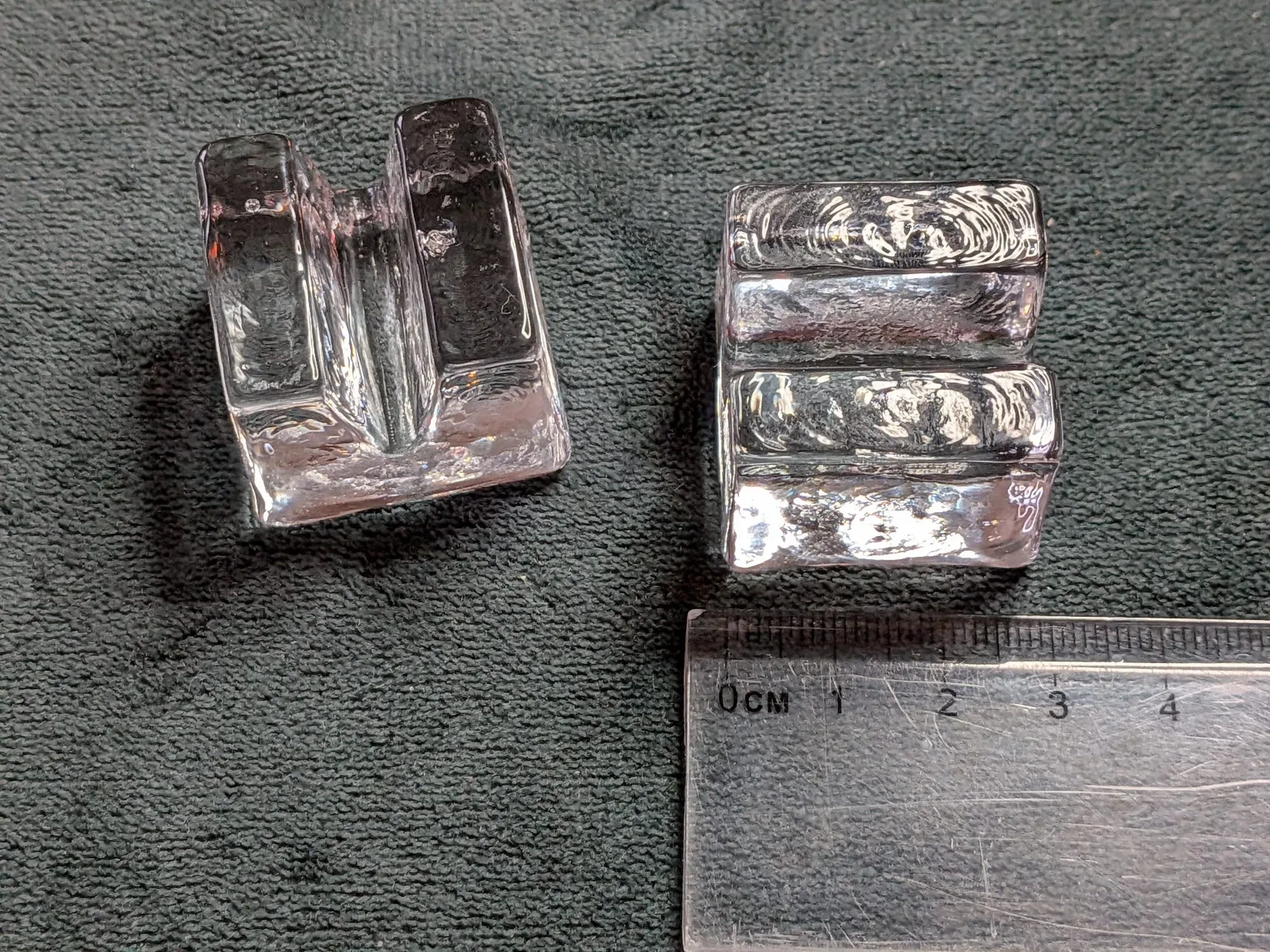 2 st Eleganta Knivlägg i glas – Knivstöd för dukning - Bild 3