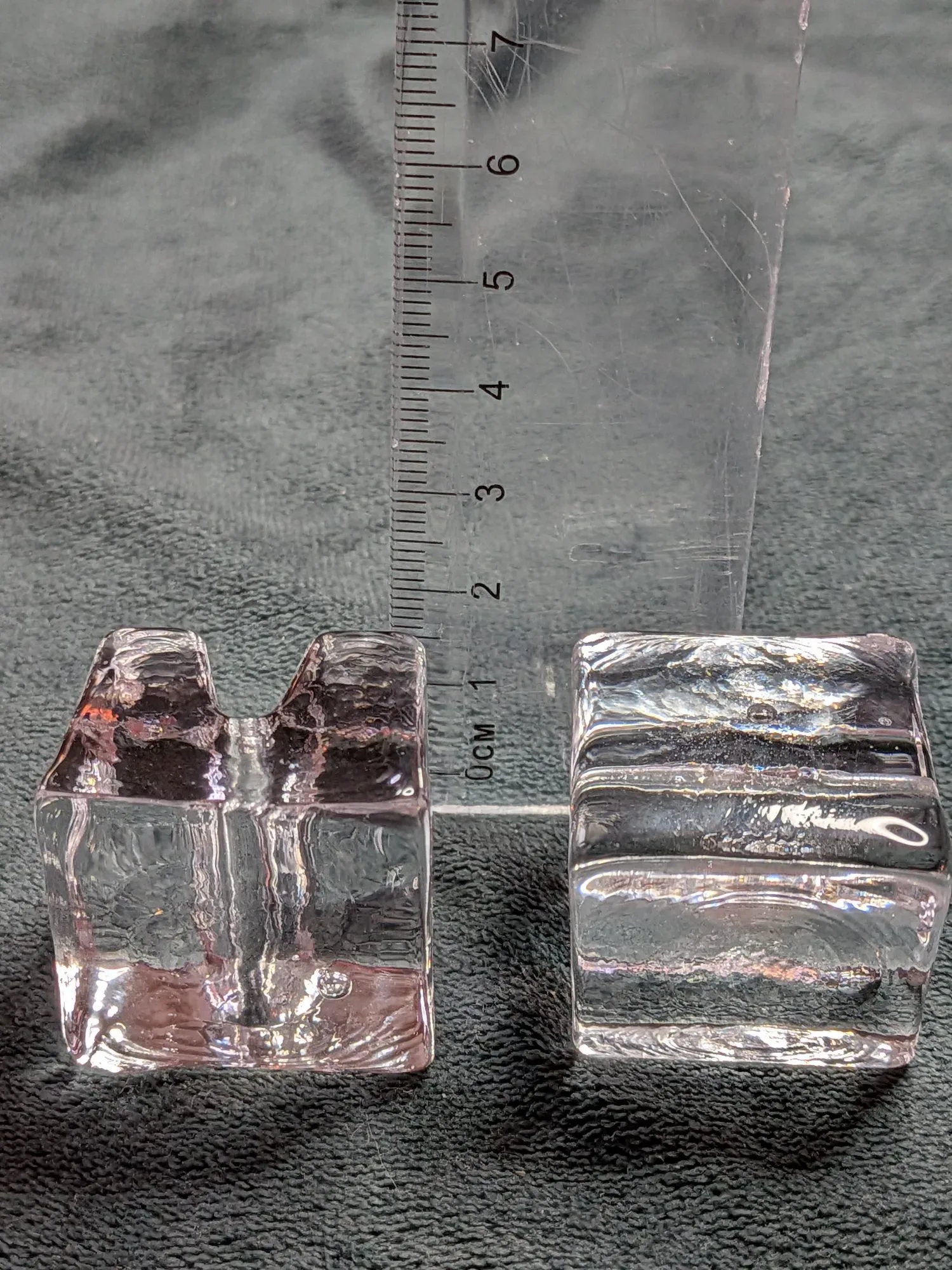 2 st Eleganta Knivlägg i glas – Knivstöd för dukning - Bild 2