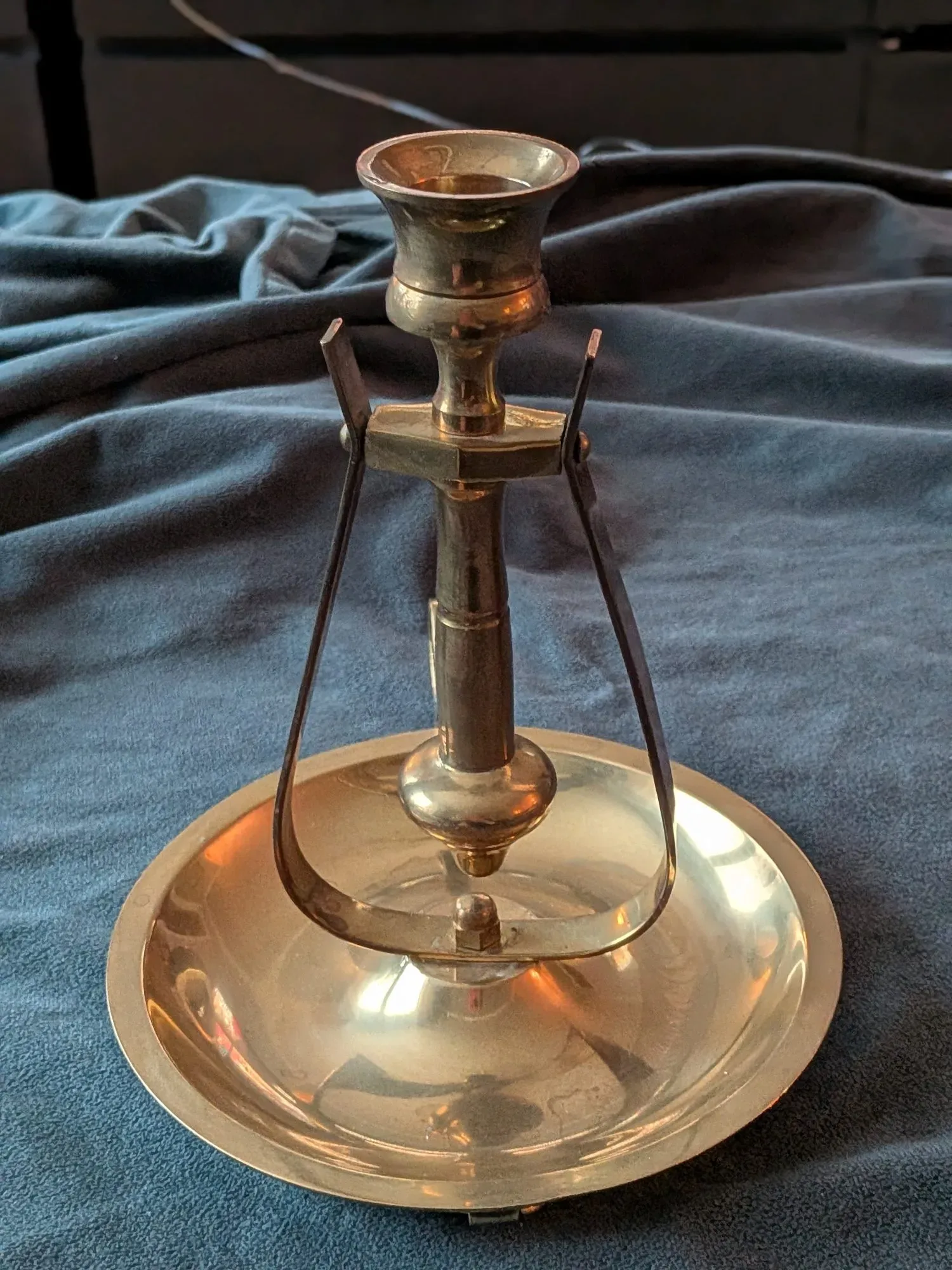 Vintage Skeppsljusstake i Mässing - Bild 10