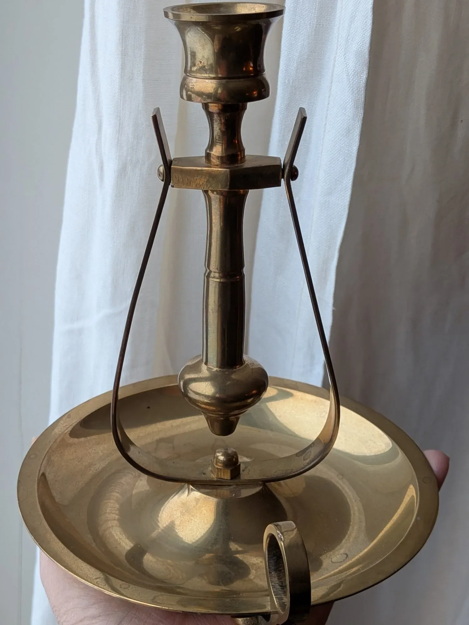 Vintage Skeppsljusstake i Mässing - Bild 3