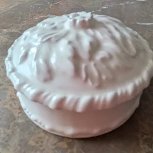 Royal Creamware 'Occasions' Porcelain Box, England
