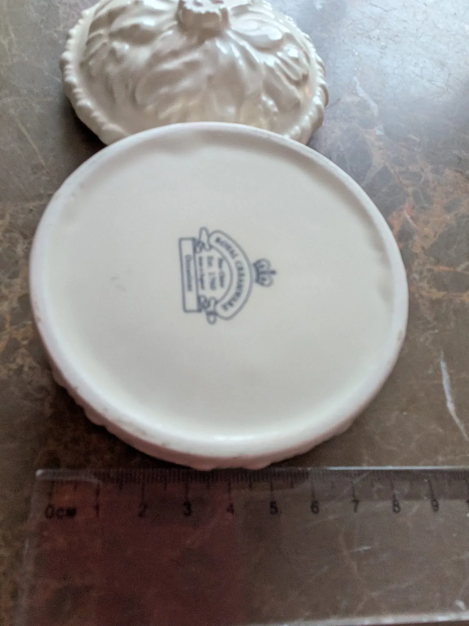 Royal Creamware 'Occasions' Porcelain Box, England - Image 3