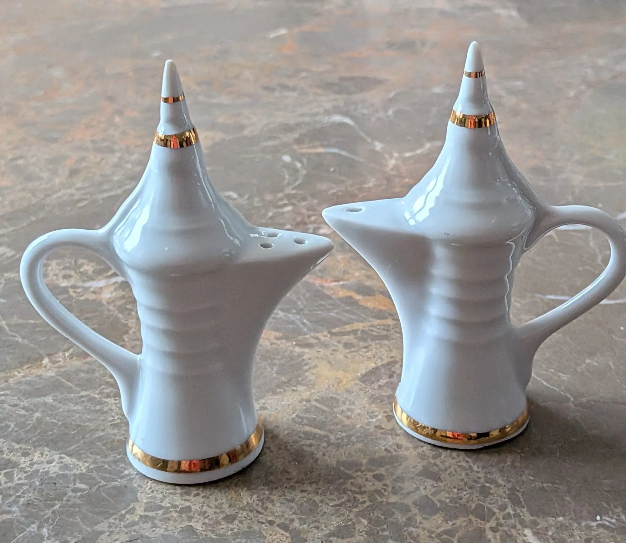 Elegant Limoges Salt & Pepper Shakers, Miniature Porcelain Jugs - Image 7