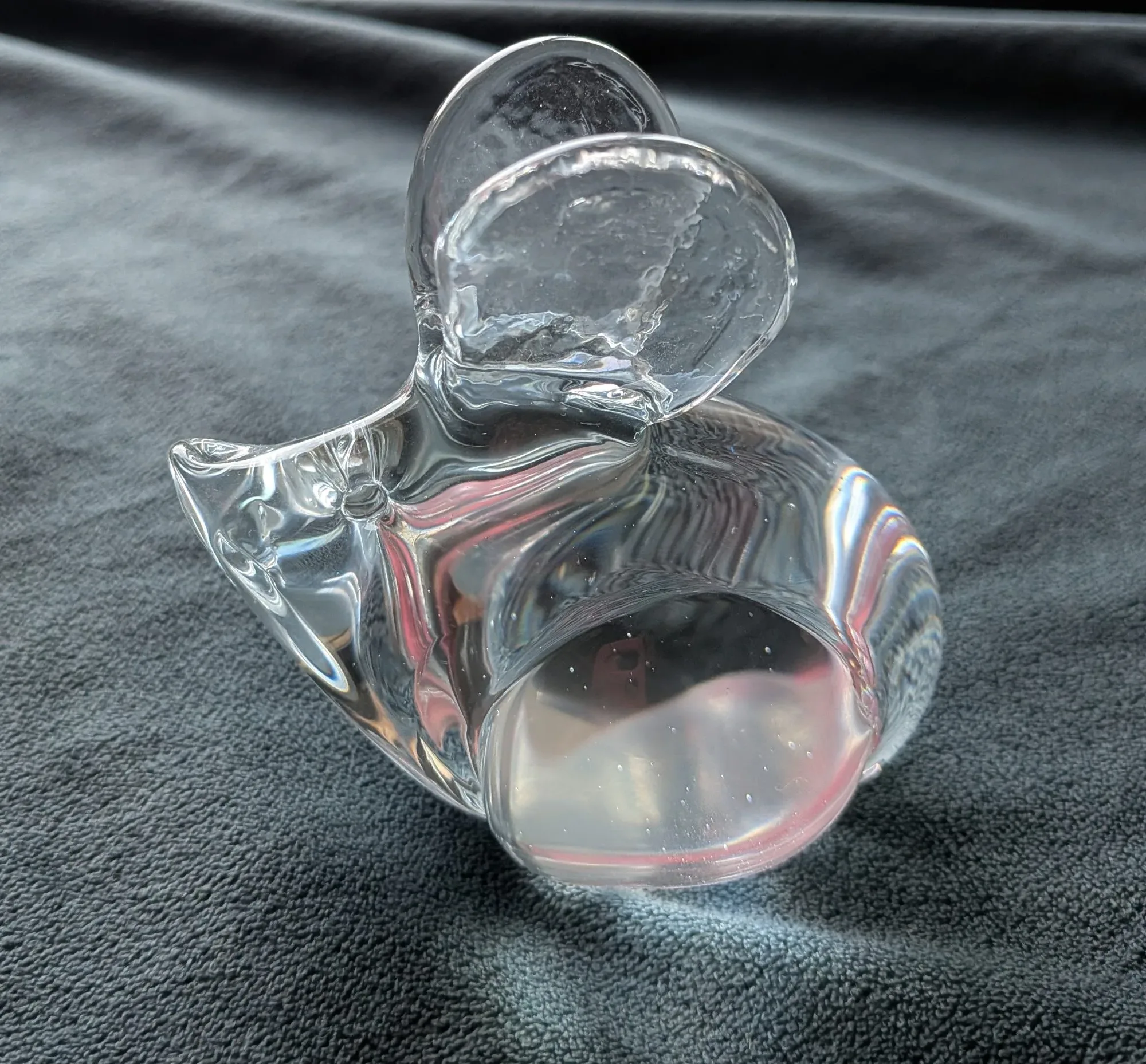 Elegant Liten Mus i Klart Glas