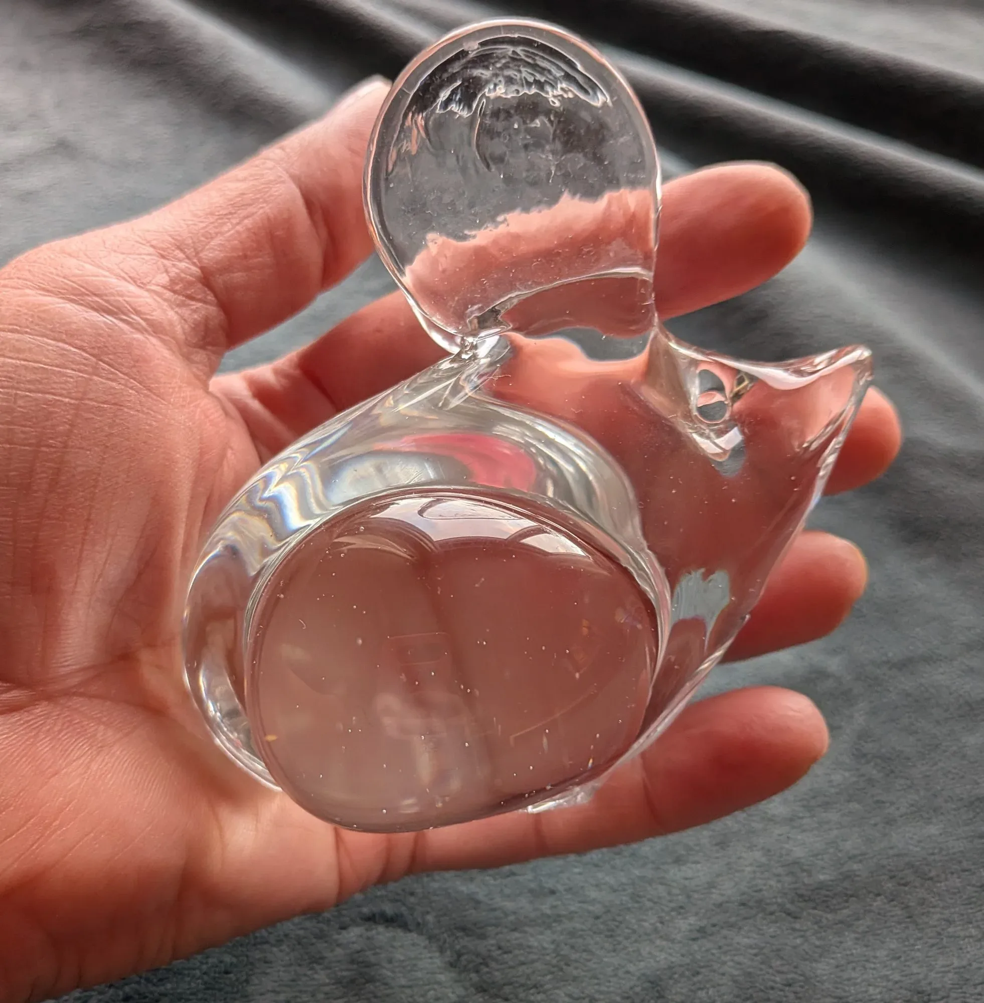 Elegant Liten Mus i Klart Glas - Bild 4