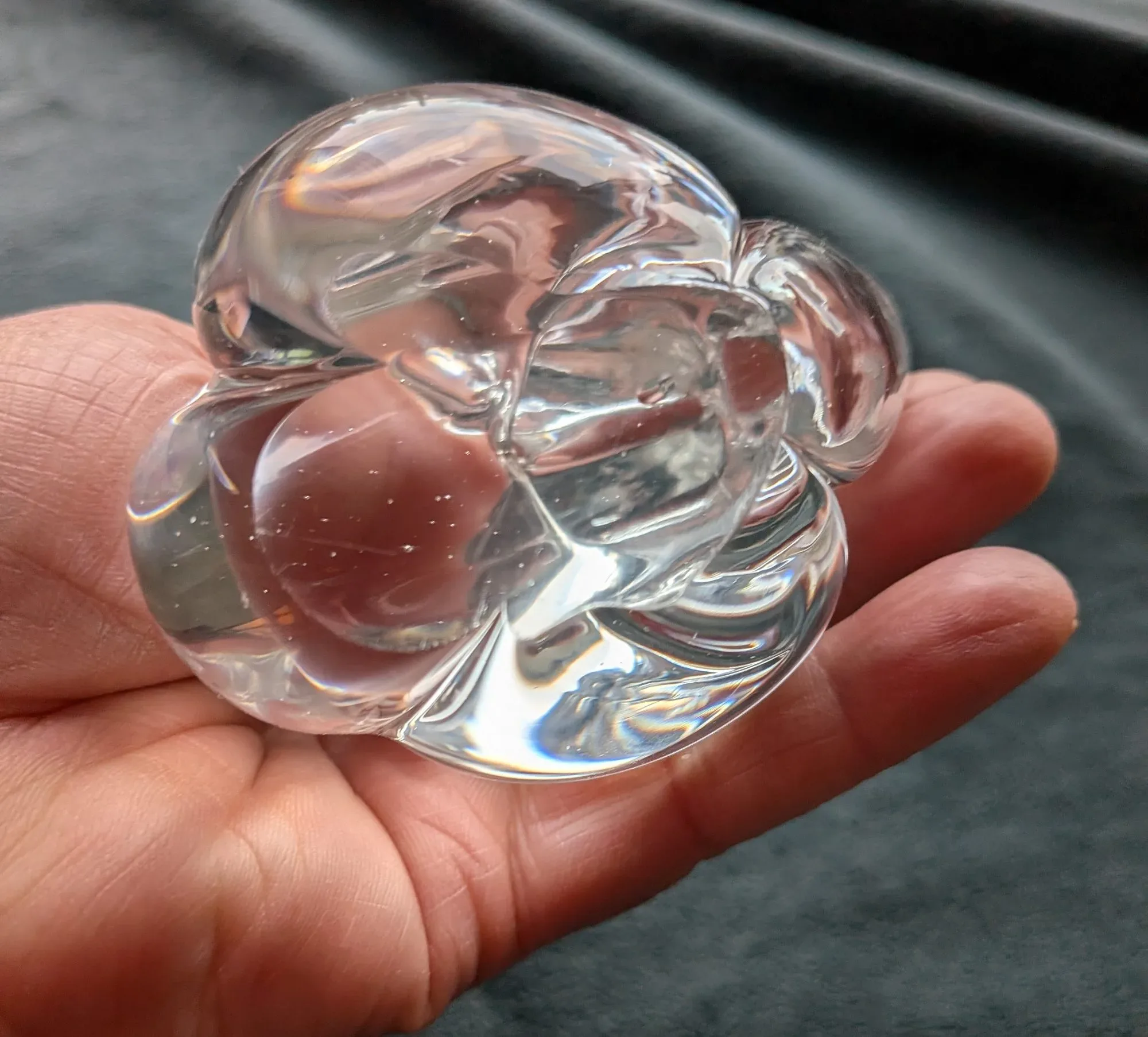 Elegant Liten Mus i Klart Glas - Bild 3