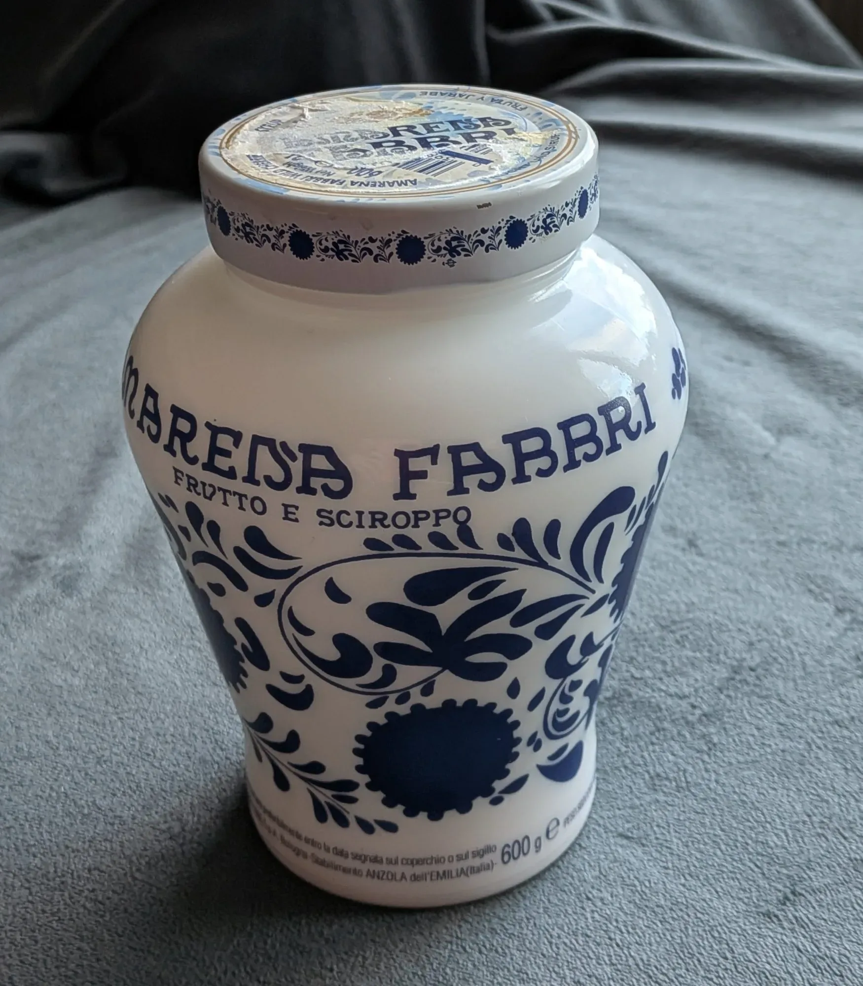 Vintage Amarena Fabbri Keramikburk med Lock