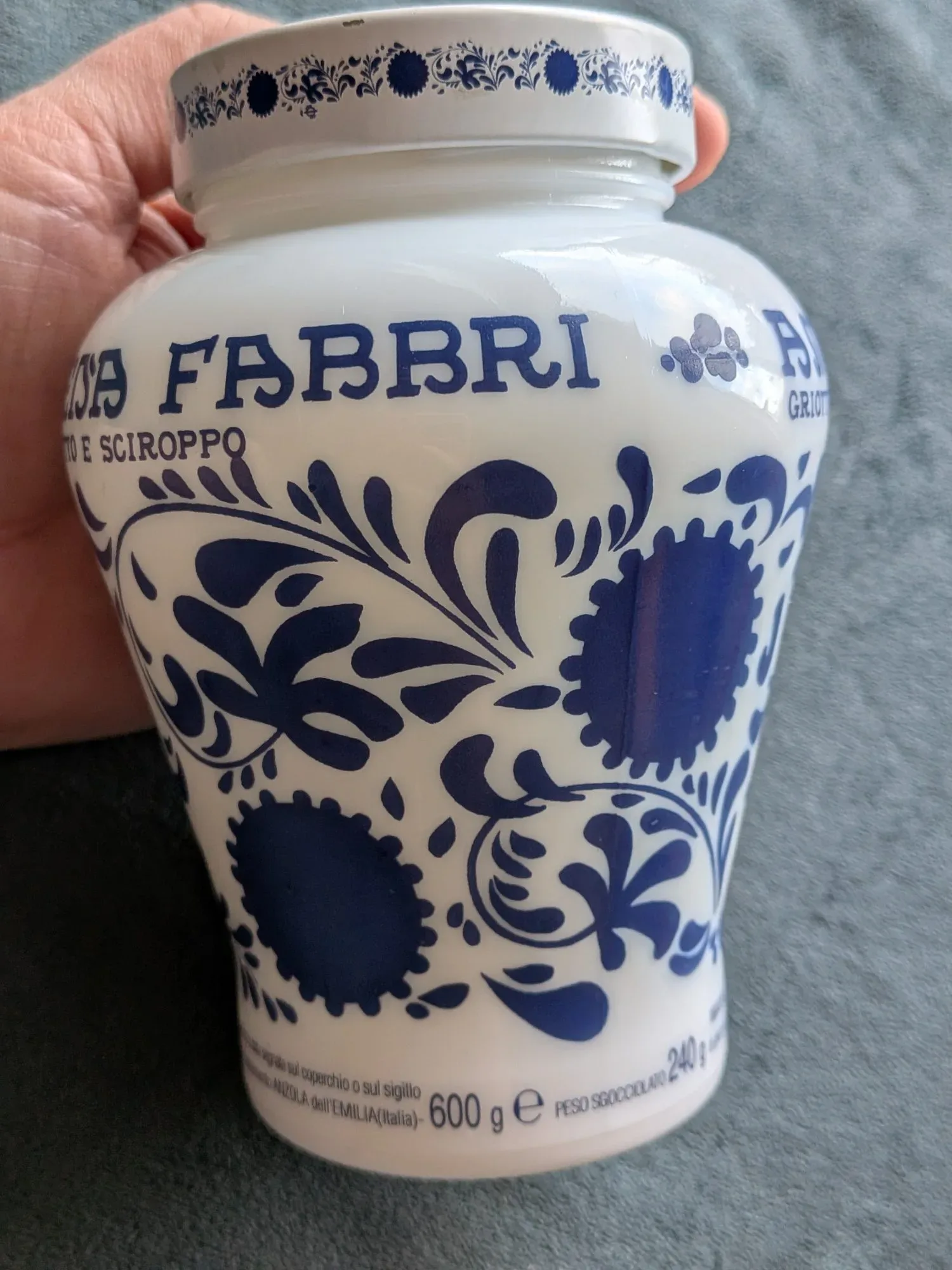 Vintage Amarena Fabbri Keramikburk med Lock - Bild 6