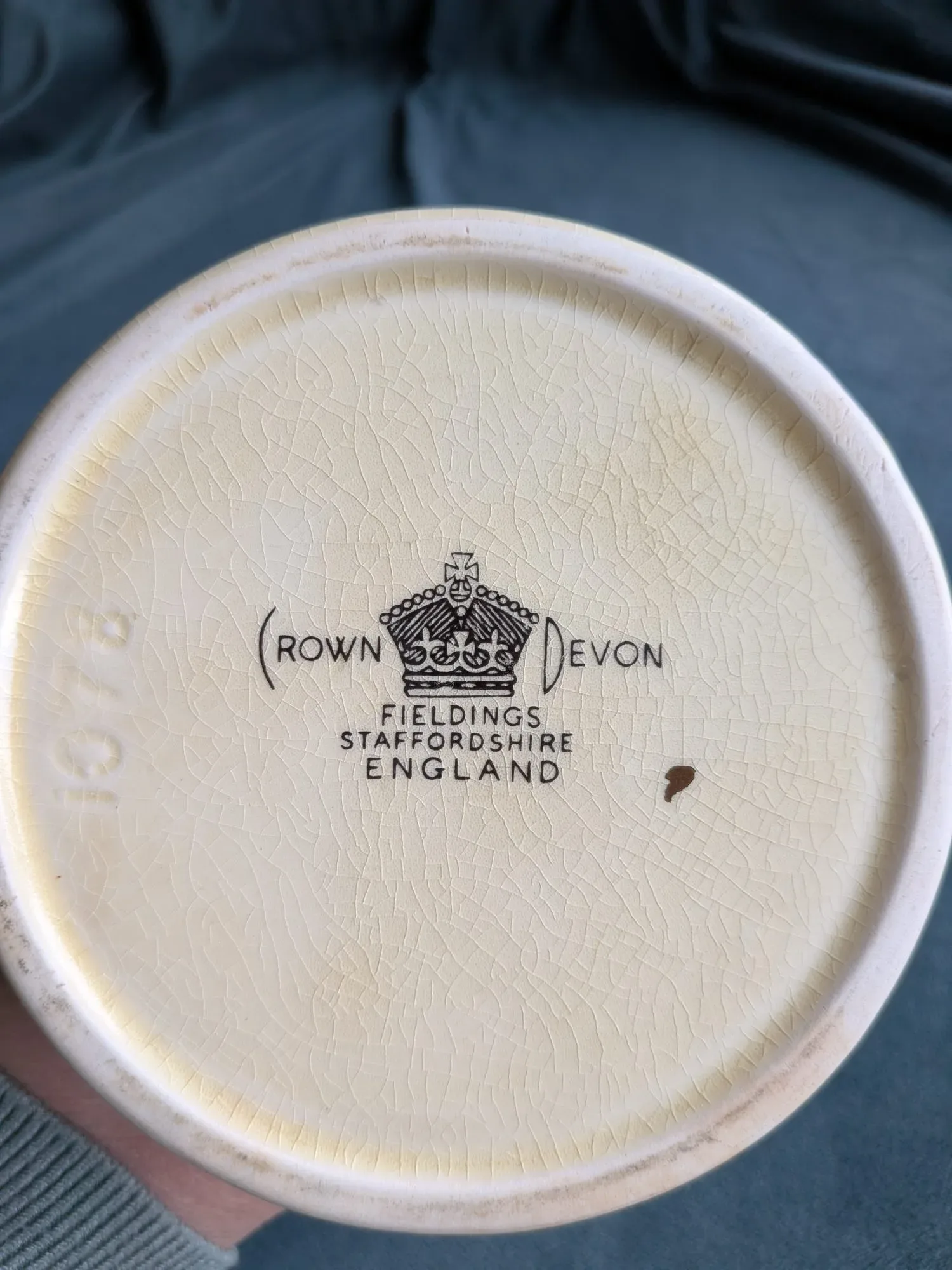 Vintage Mugg Crown Devon med Klassiskt Jaktmotiv - Bild 5