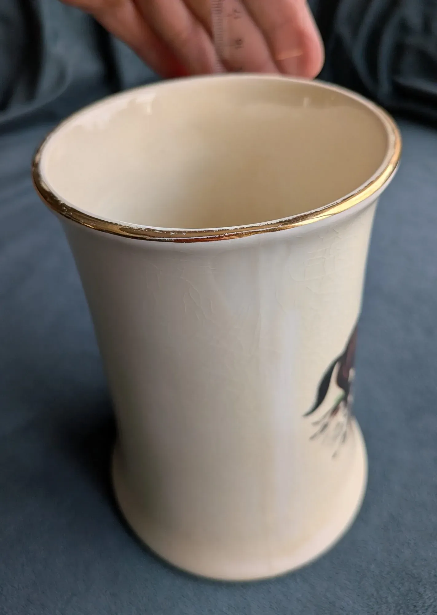 Vintage Mugg Crown Devon med Klassiskt Jaktmotiv - Bild 4