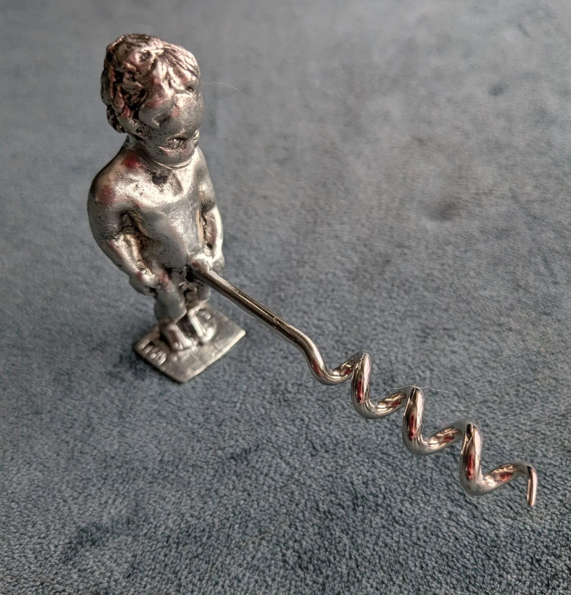 Manneken Pis Humorous Metal Corkscrew
