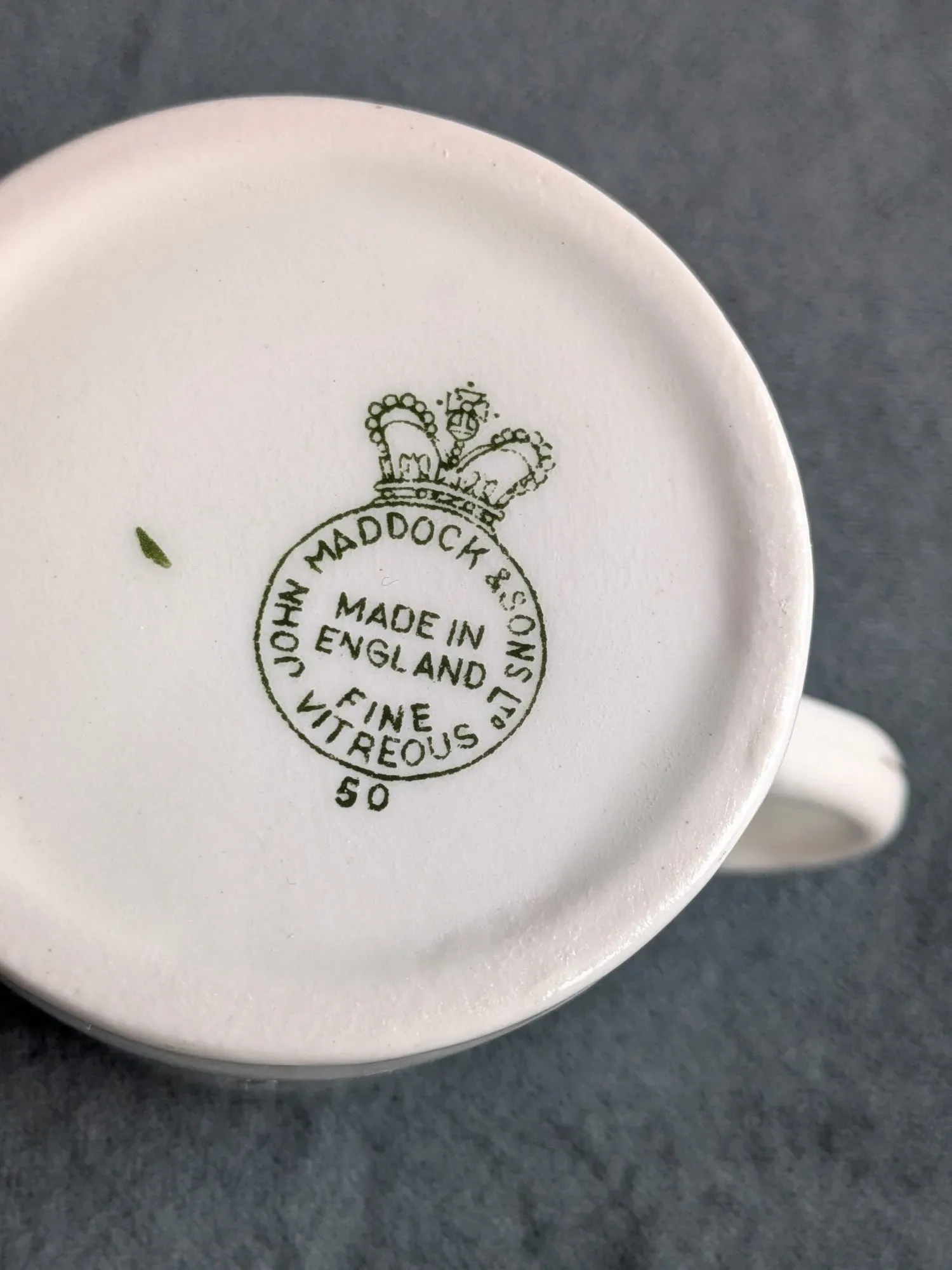 Vintage Gräddkanna John Maddock & Sons med Sydafrikanskt Vapen - Bild 5