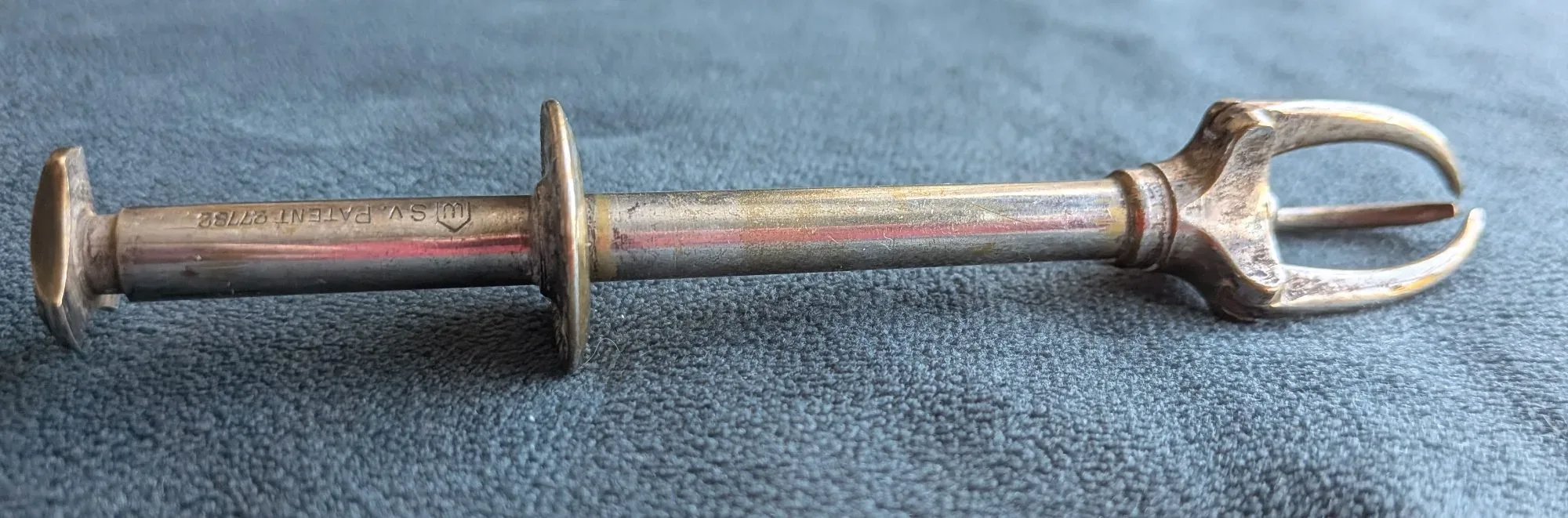 Vintage Socker-/Isbitstång med SV. PATENT 27782