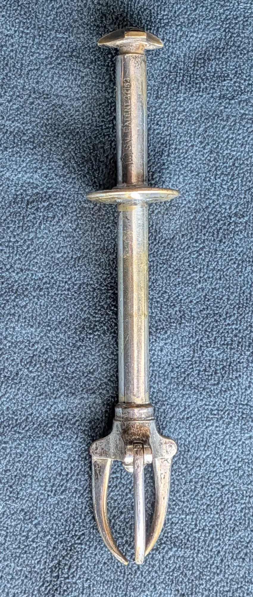 Vintage Socker-/Isbitstång med SV. PATENT 27782 - Bild 2