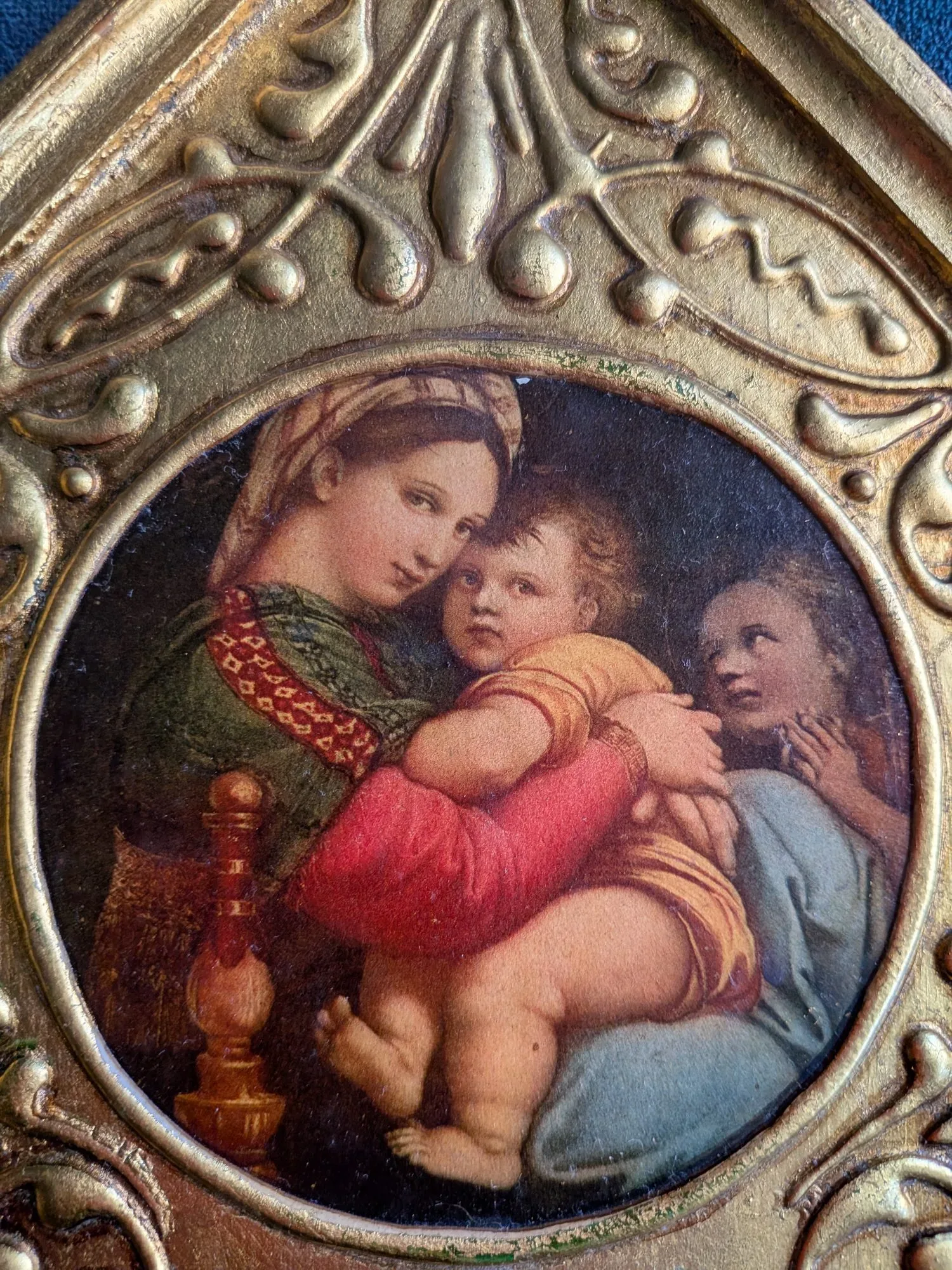 Vintage Triptyk - Madonna med Barn - Bild 9