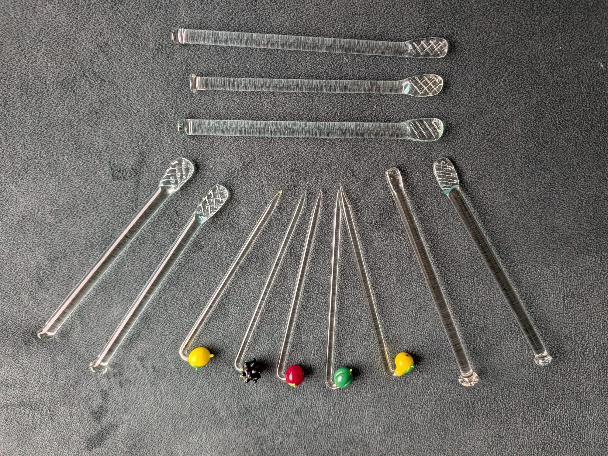 Unikt Set med Glaspinnar & Cocktailpinnar