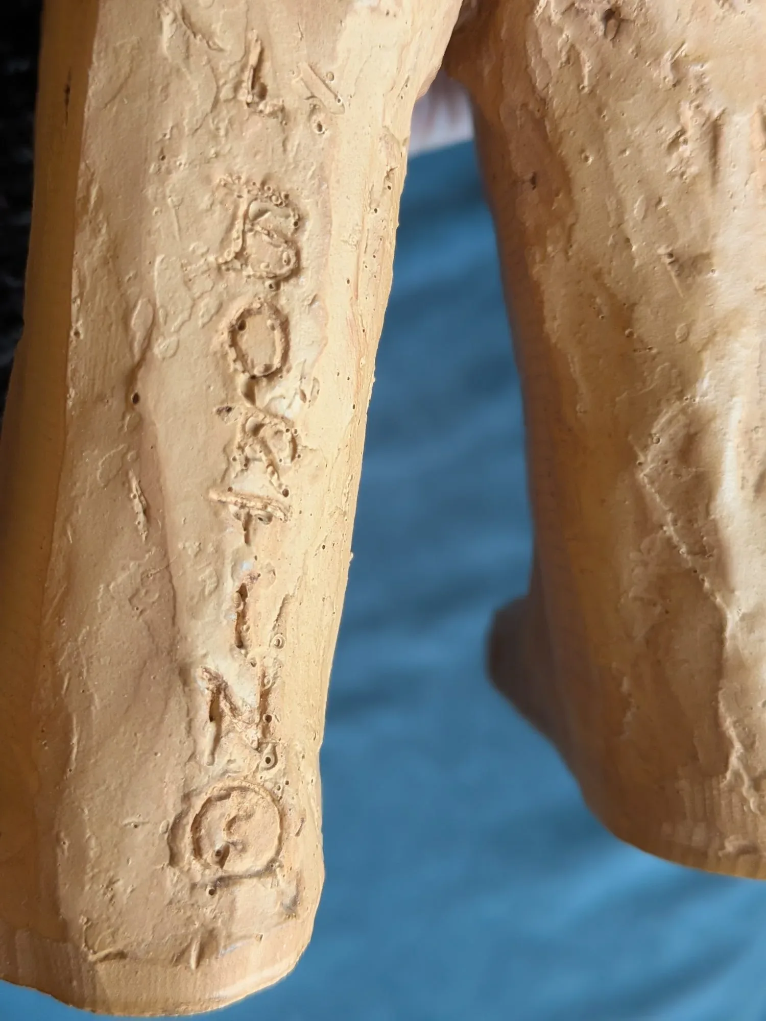 Vintage Terracottafigur – Charmigt Barnpar - Bild 2