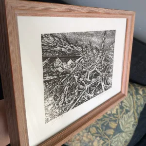 Abstrakt Originalgrafik, Numrerad och Signerad av Ingemar Pettersson