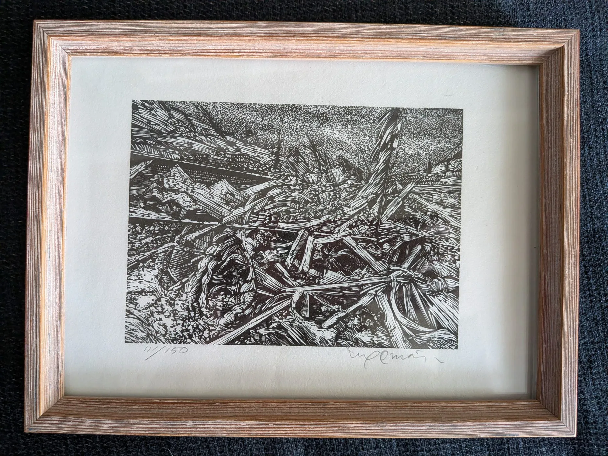 Abstract Original Graphic Print, Numbered & Signed by Ingemar Pettersson - Image 3