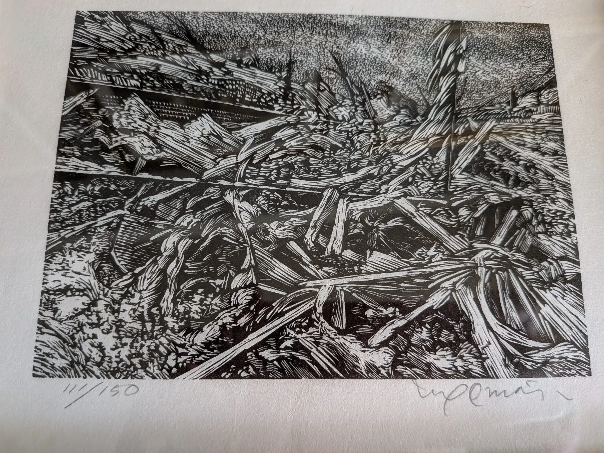 Abstract Original Graphic Print, Numbered & Signed by Ingemar Pettersson - Image 2