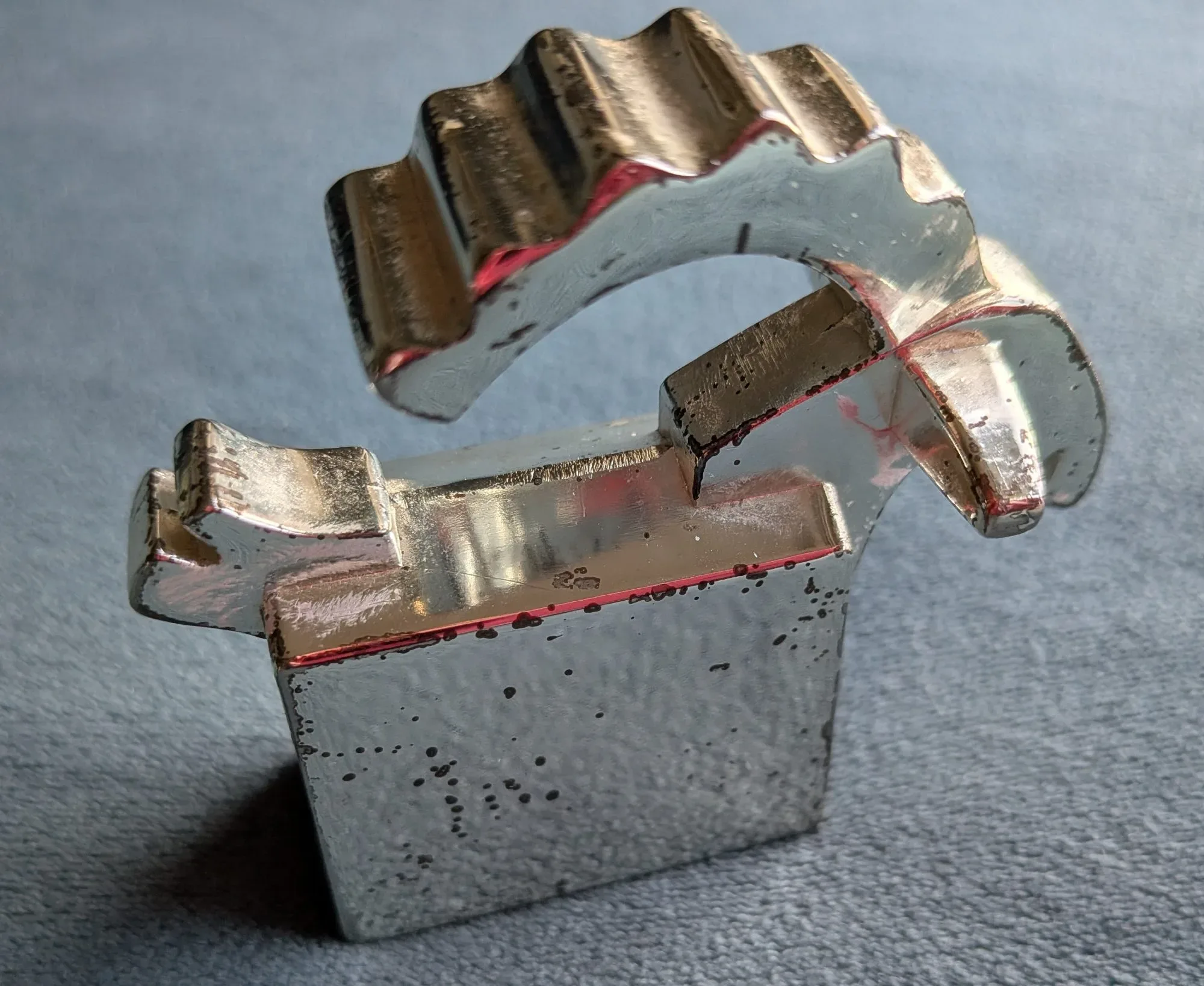 Vintage Gävle Metallfigur – Unik Kuriosaprydnad - Bild 8