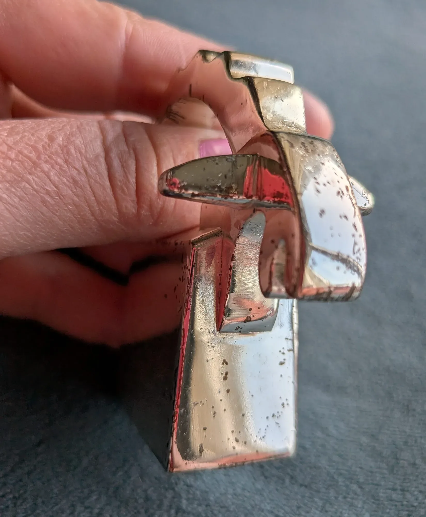 Vintage Gävle Metallfigur – Unik Kuriosaprydnad - Bild 4