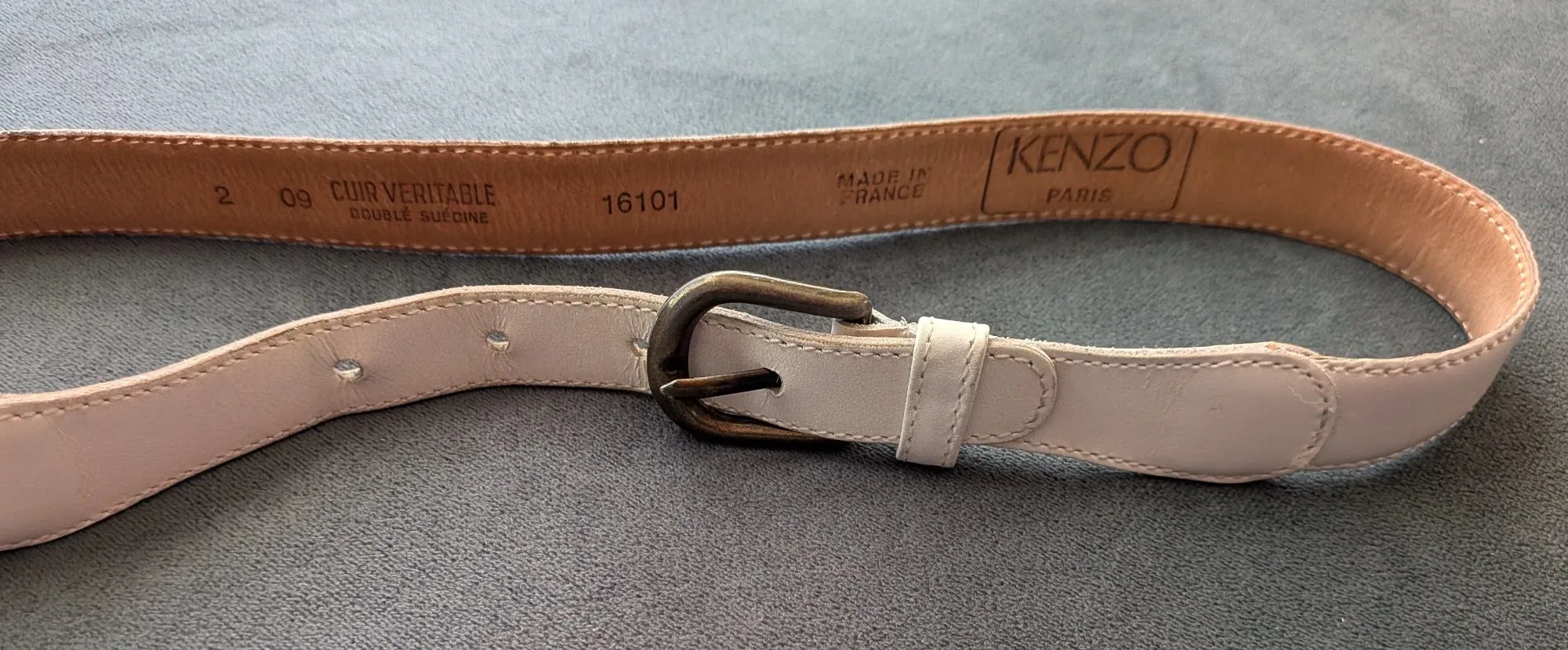 Elegant Kenzo Paris Vintage Bälte i Äkta Läder - Bild 6