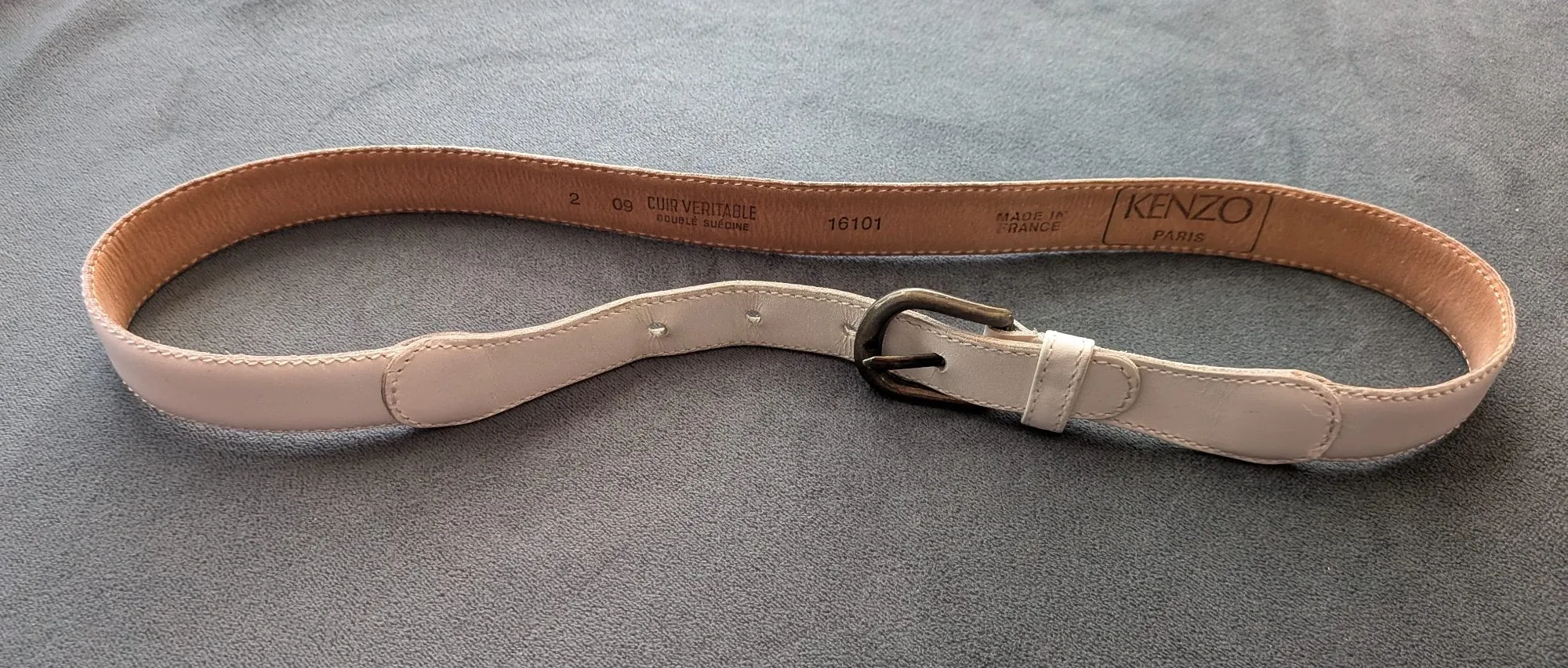 Elegant Kenzo Paris Vintage Bälte i Äkta Läder